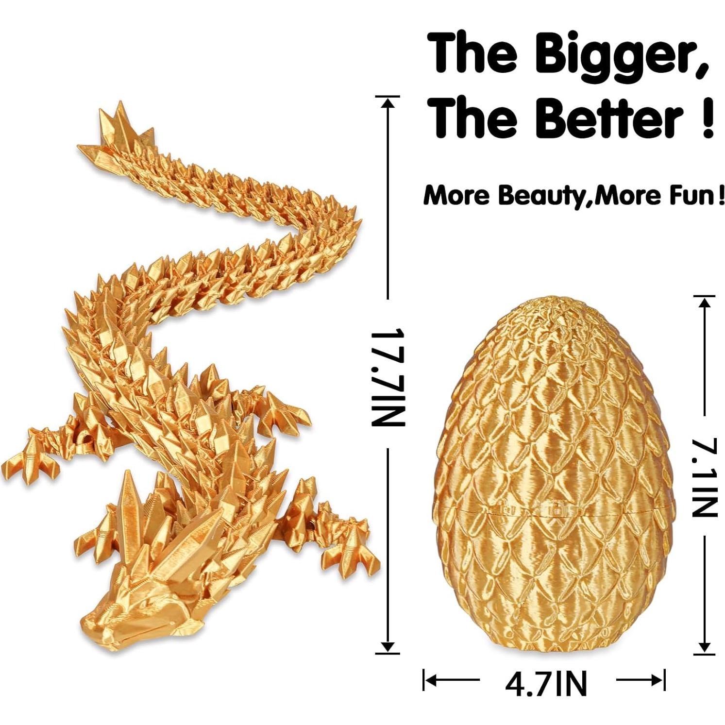 Huevos de Dragón Grandes Cinderwing3D 18 cm Decoración