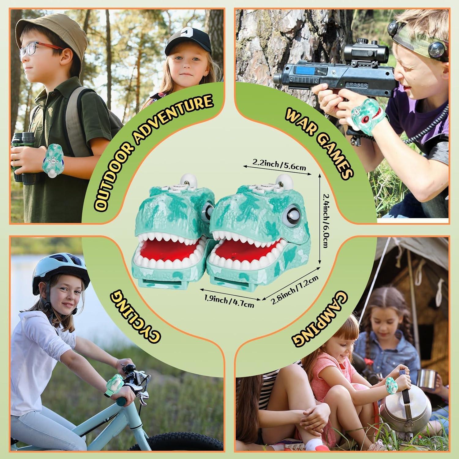 Walkie Talkies para Niños FYGURSO Azul Dinosaurio 1000m