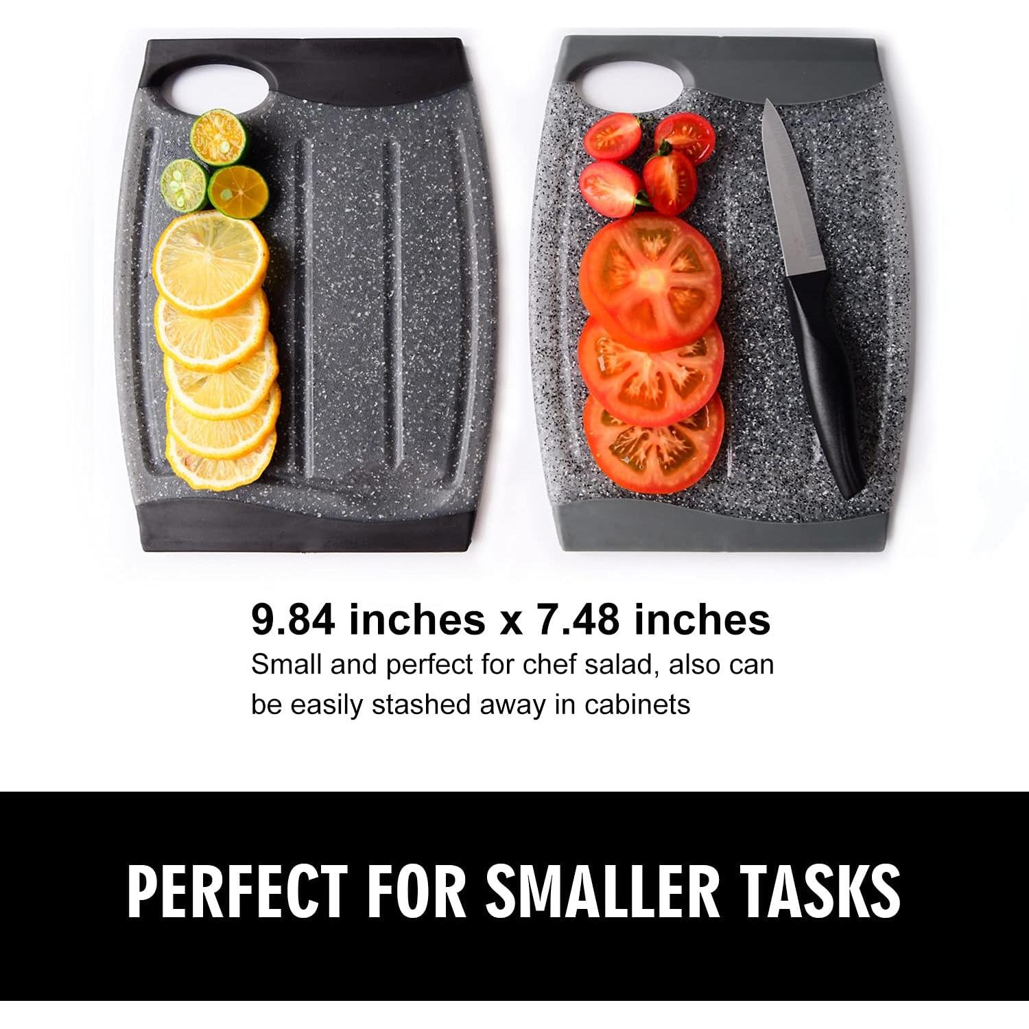 Juego de 2 Tablas de Cortar Ginkick 25x19 cm Antideslizantes