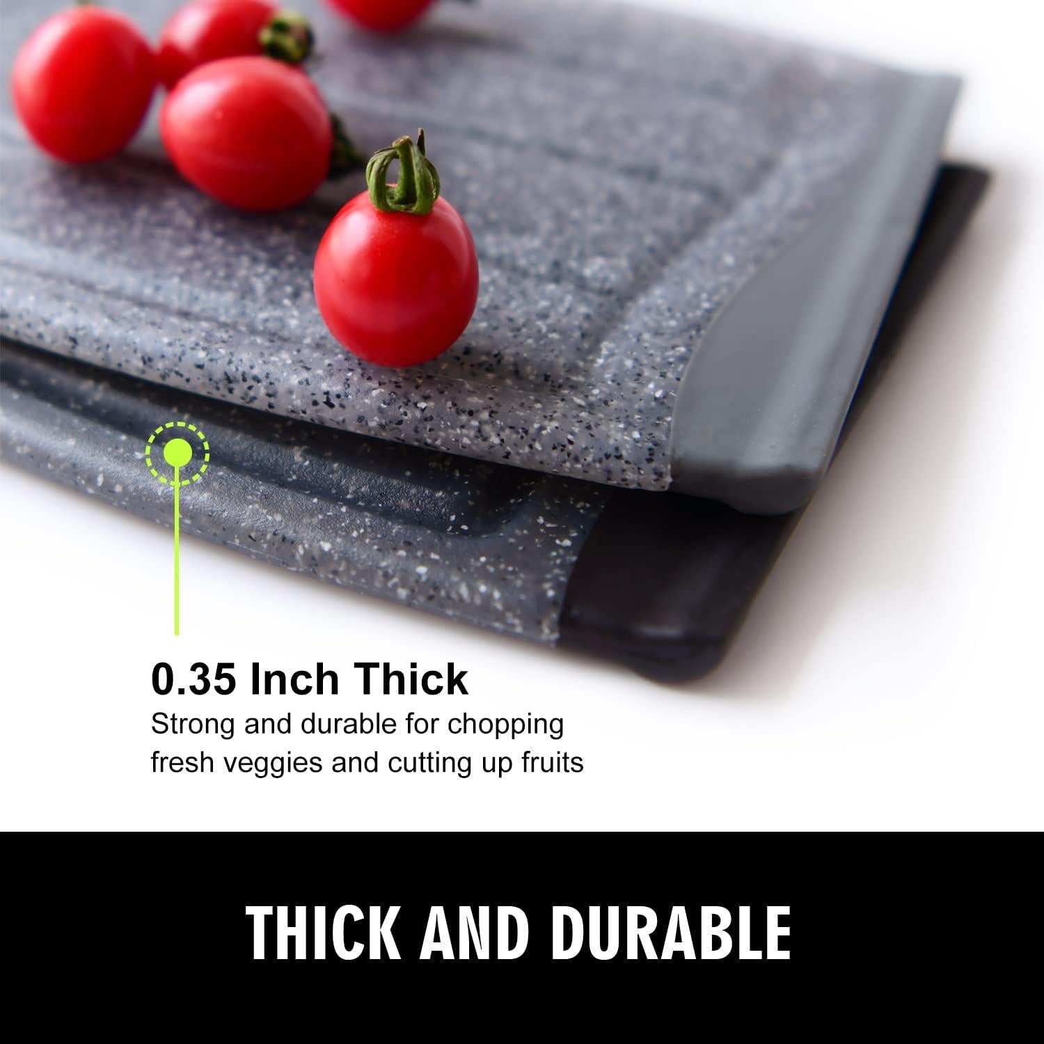 Juego de 2 Tablas de Cortar Ginkick 25x19 cm Antideslizantes