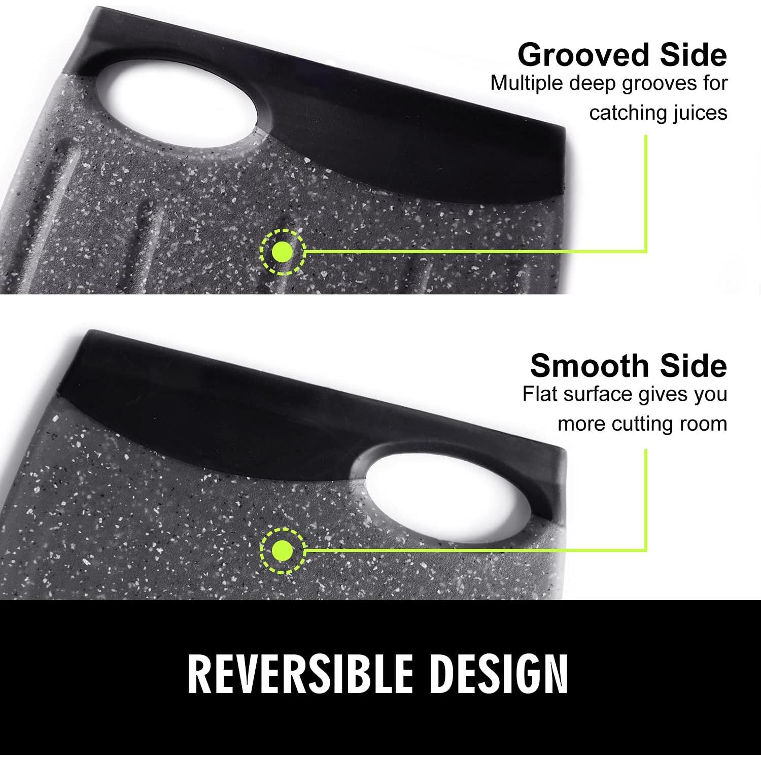 Juego de 2 Tablas de Cortar Ginkick 25x19 cm Antideslizantes