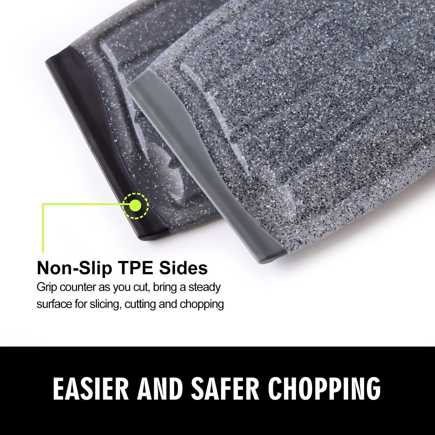 Juego de 2 Tablas de Cortar Ginkick 25x19 cm Antideslizantes