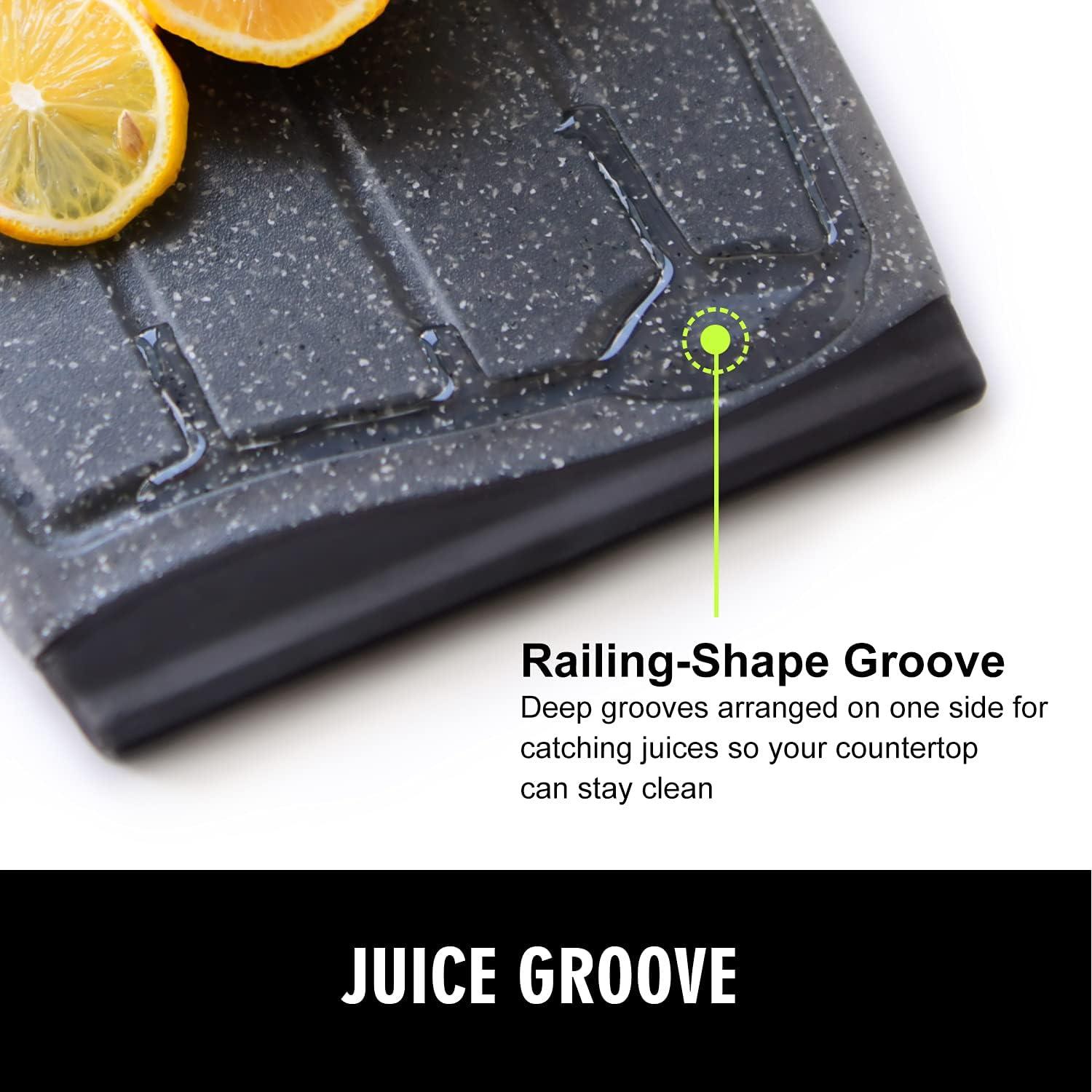 Juego de 2 Tablas de Cortar Ginkick 25x19 cm Antideslizantes