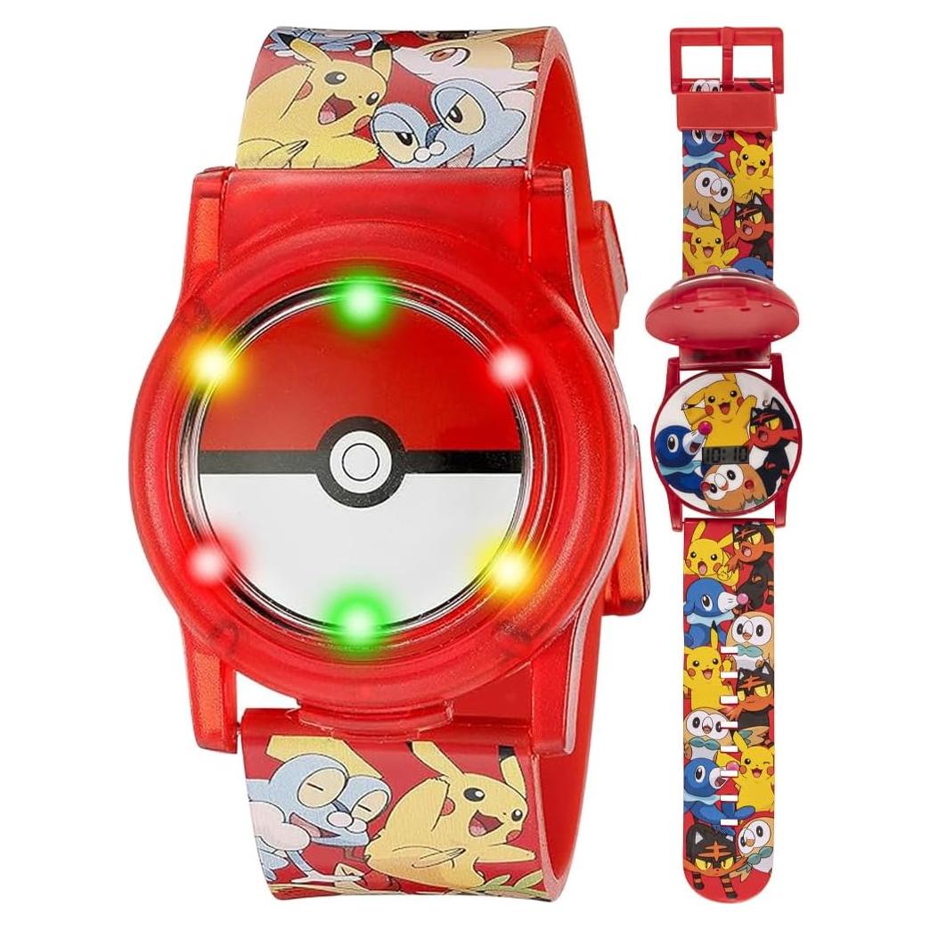 Reloj Digital Accutime Kids Pokemon Rojo Pokeball