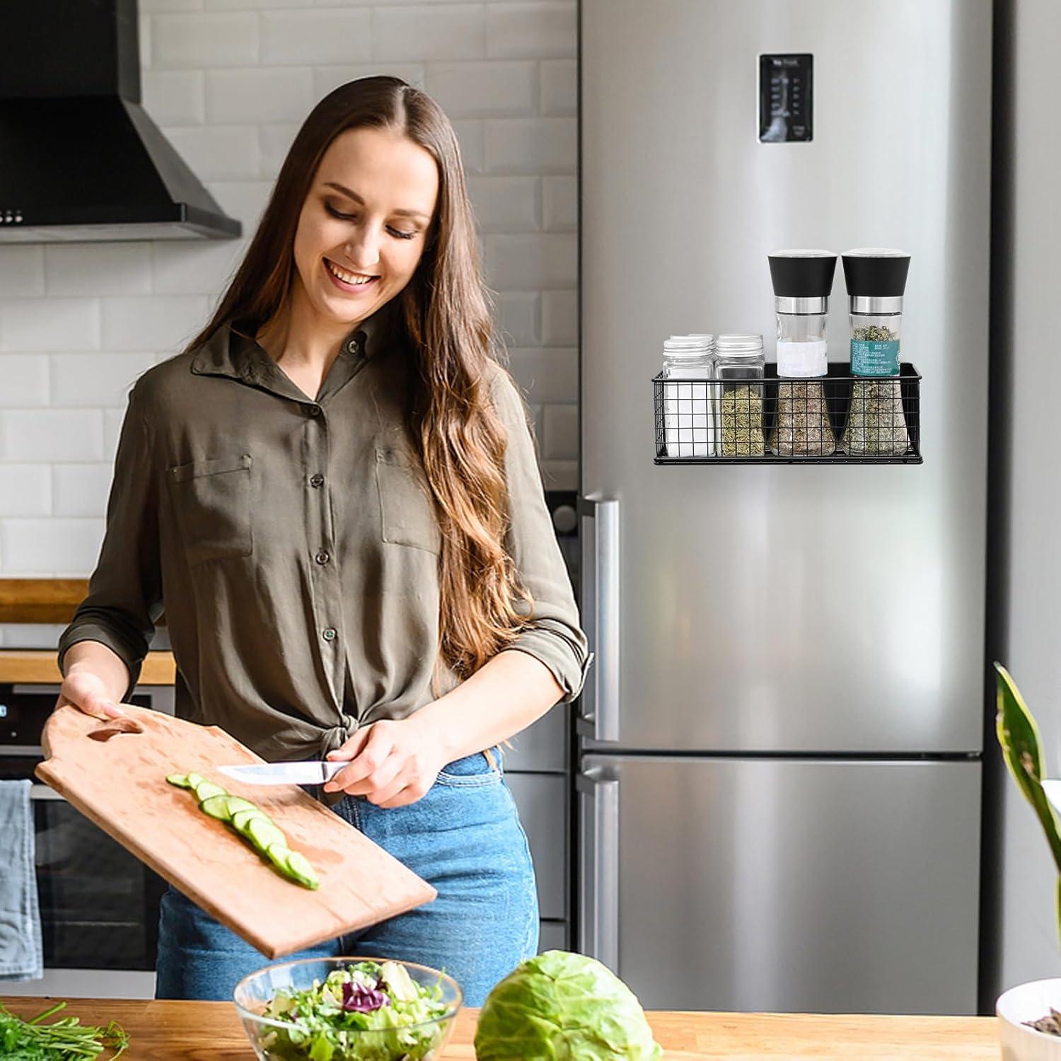 2 Cestas Magnéticas Organizador ONESIXEC para Refrigerador