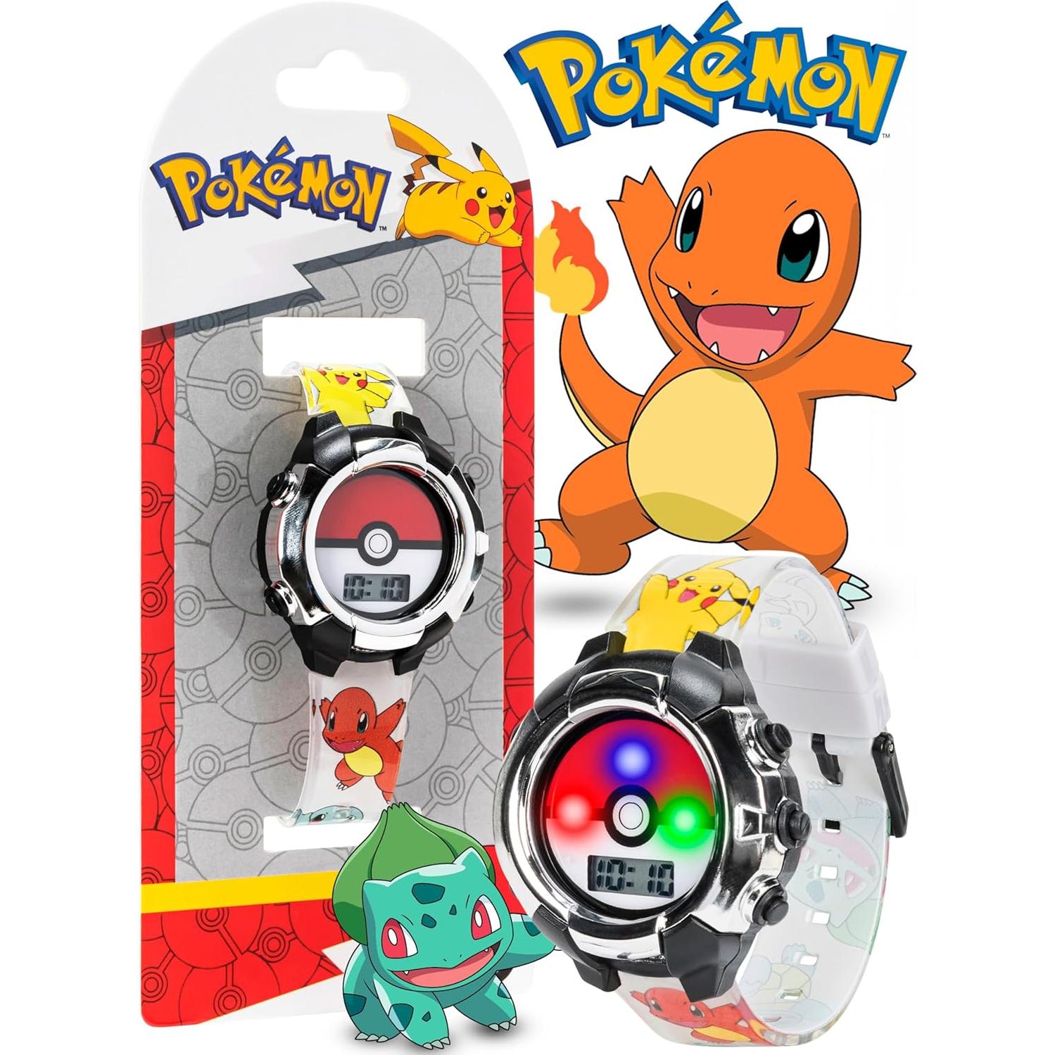 Reloj Digital Accutime Kids Pokeball Multicolor 20,6x11cm