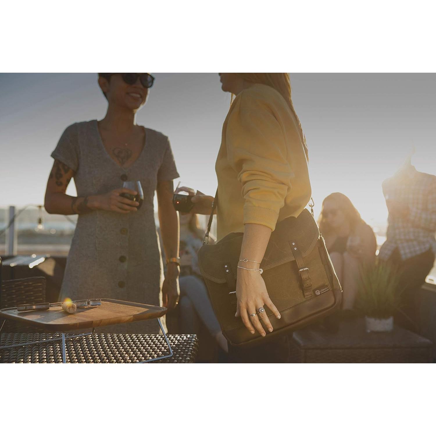 Bolsa de Vino de Aventura Picnic Time con Copas y Mesa Mini