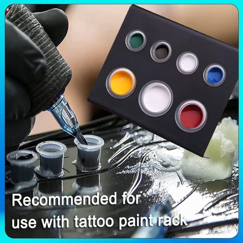 Tazas de Tinta Desechables NAQASE 300pcs 14mm para Tatuajes