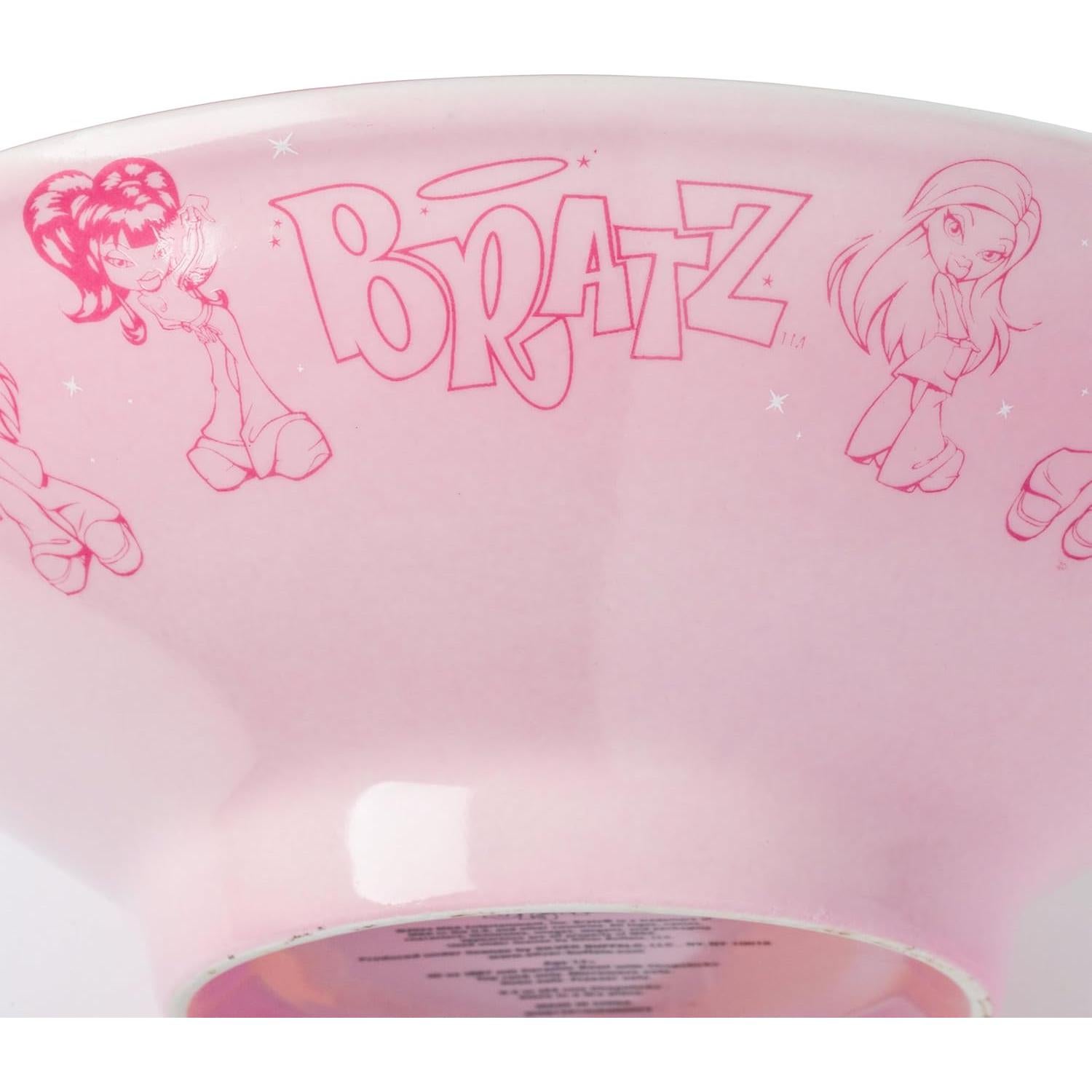 Cuenco de Cerámica Ramen Silver Buffalo Bratz 30 oz con Palillos