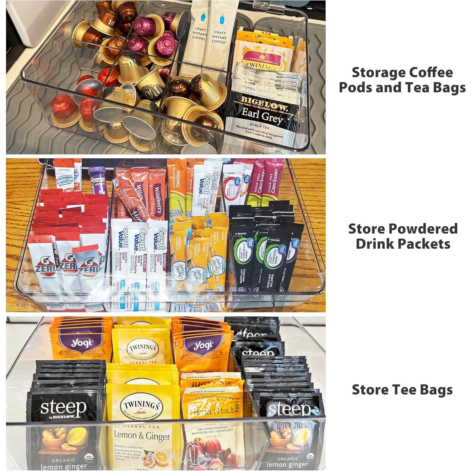 Soporte de Cápsulas de Café ZECENN Transparente 8 Compartimentos