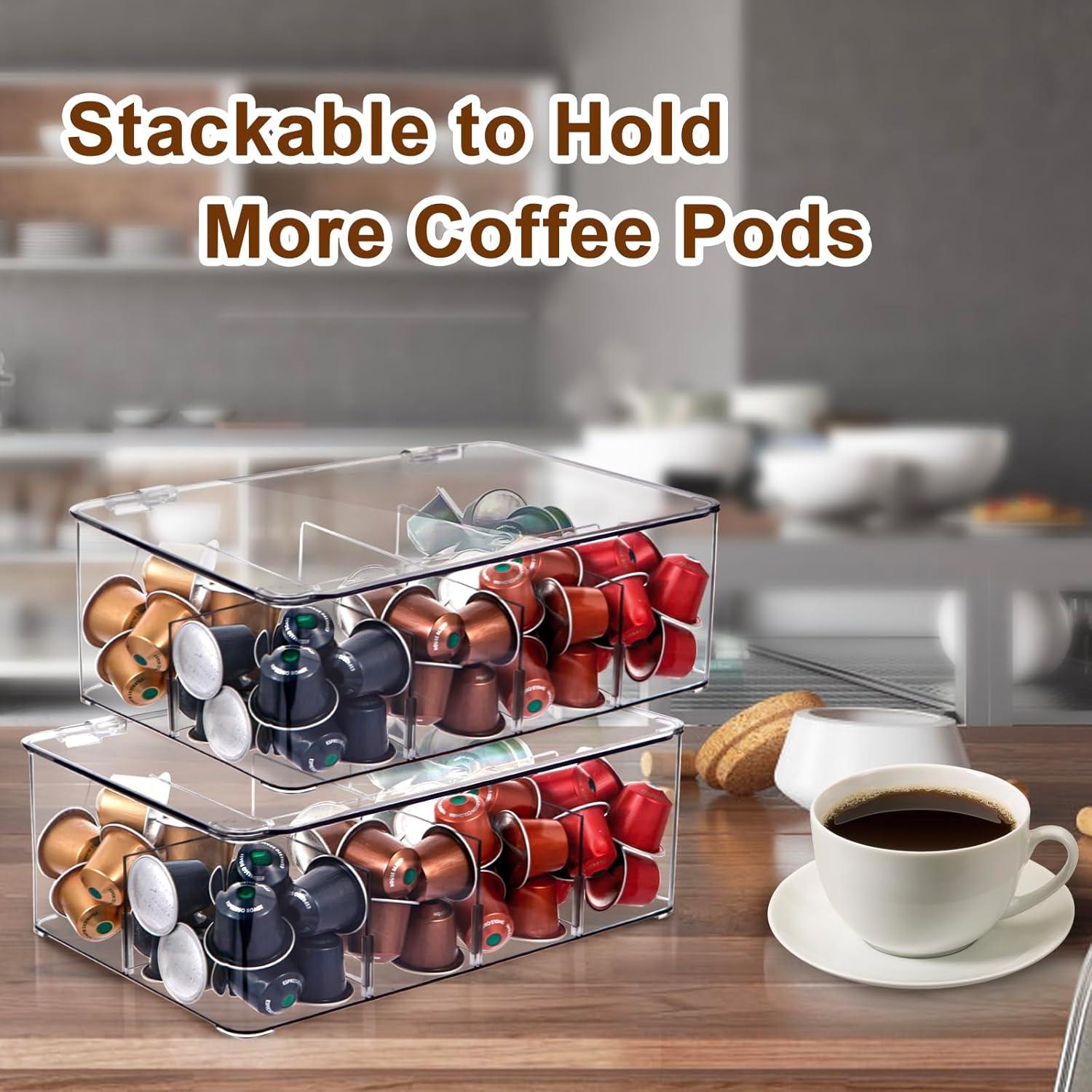Soporte de Cápsulas de Café ZECENN Transparente 8 Compartimentos