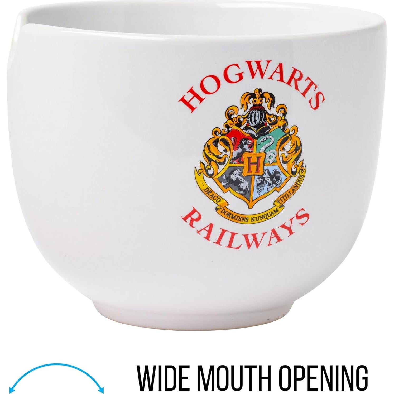 Tazón Cerámica Harry Potter Hogwarts 20 oz con Palillos