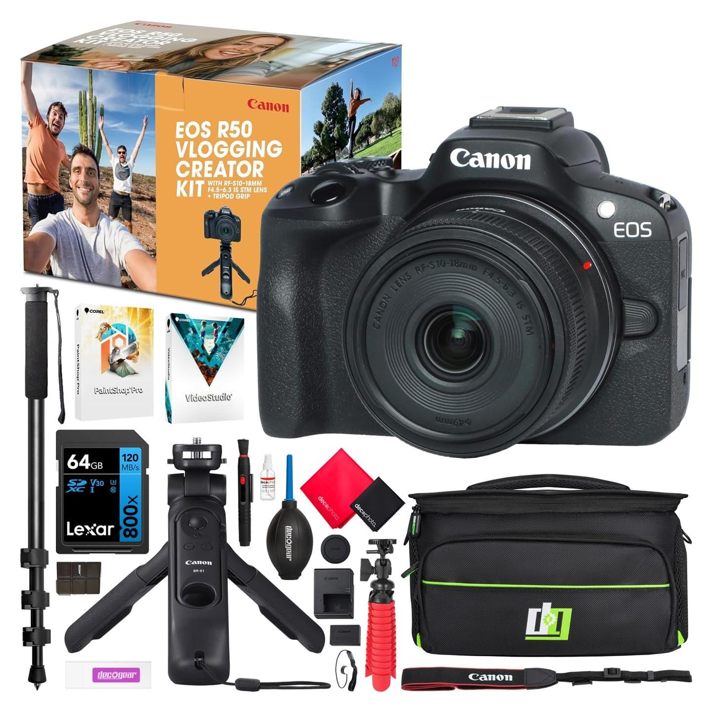 Cámara Sin Espejo Canon EOS R50 Kit Vlogging 24.2MP 4K