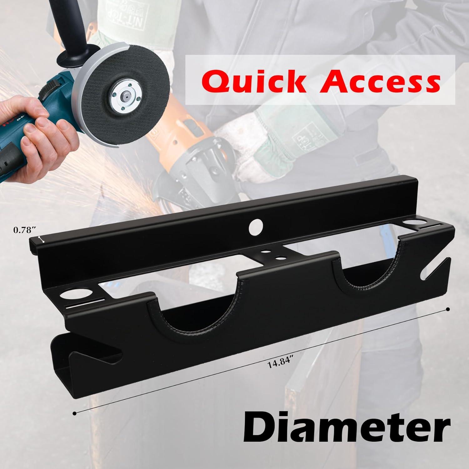 Soporte para Amoladora MUTUACTOR, Estante de Almacenamiento 2 Bahías