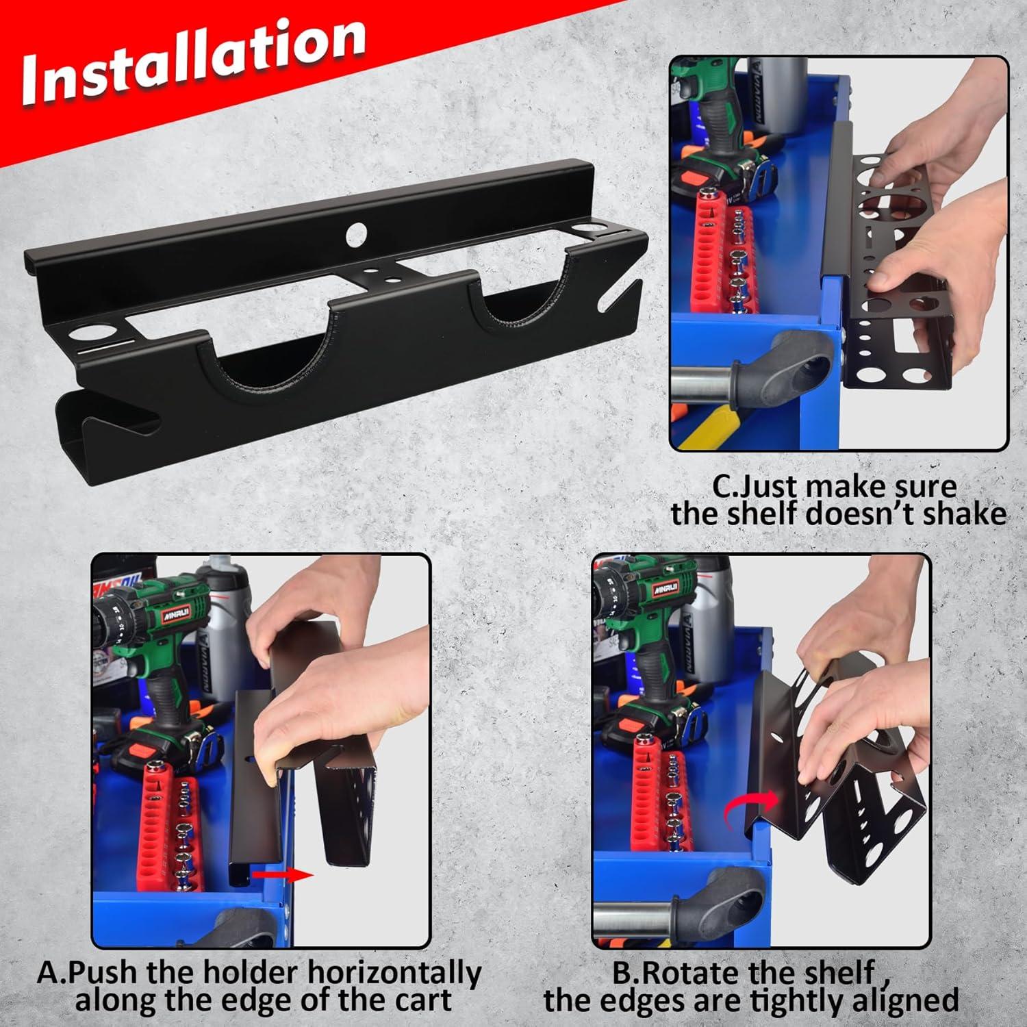 Soporte para Amoladora MUTUACTOR, Estante de Almacenamiento 2 Bahías