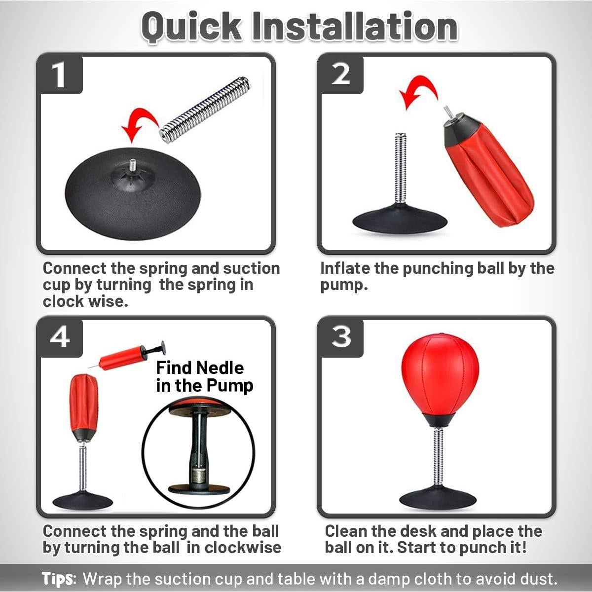 Bolsa de Boxeo de Escritorio CozyBomB 36 cm Alivio Estrés