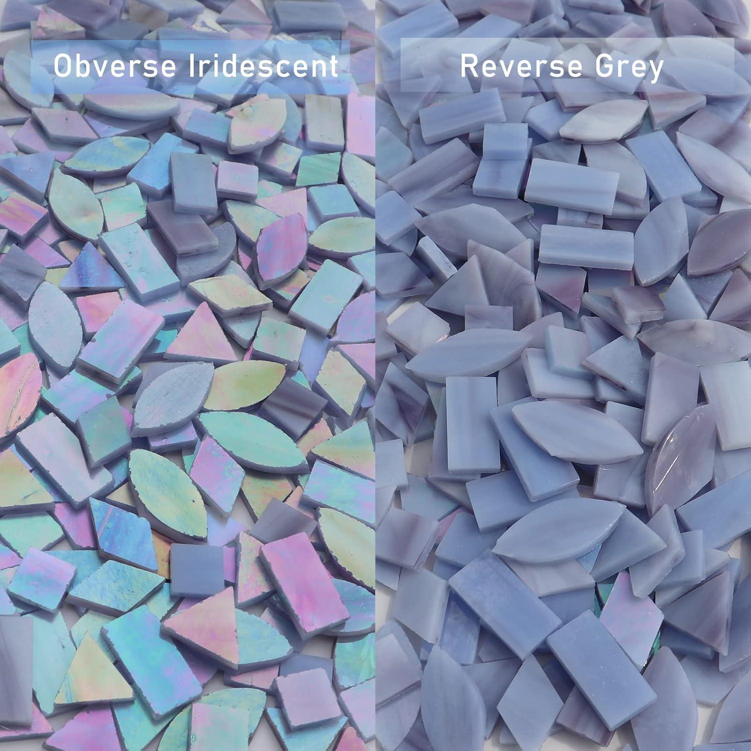 Azulejos de Vidrio Templado LITMIND 240 Piezas Iridiscente