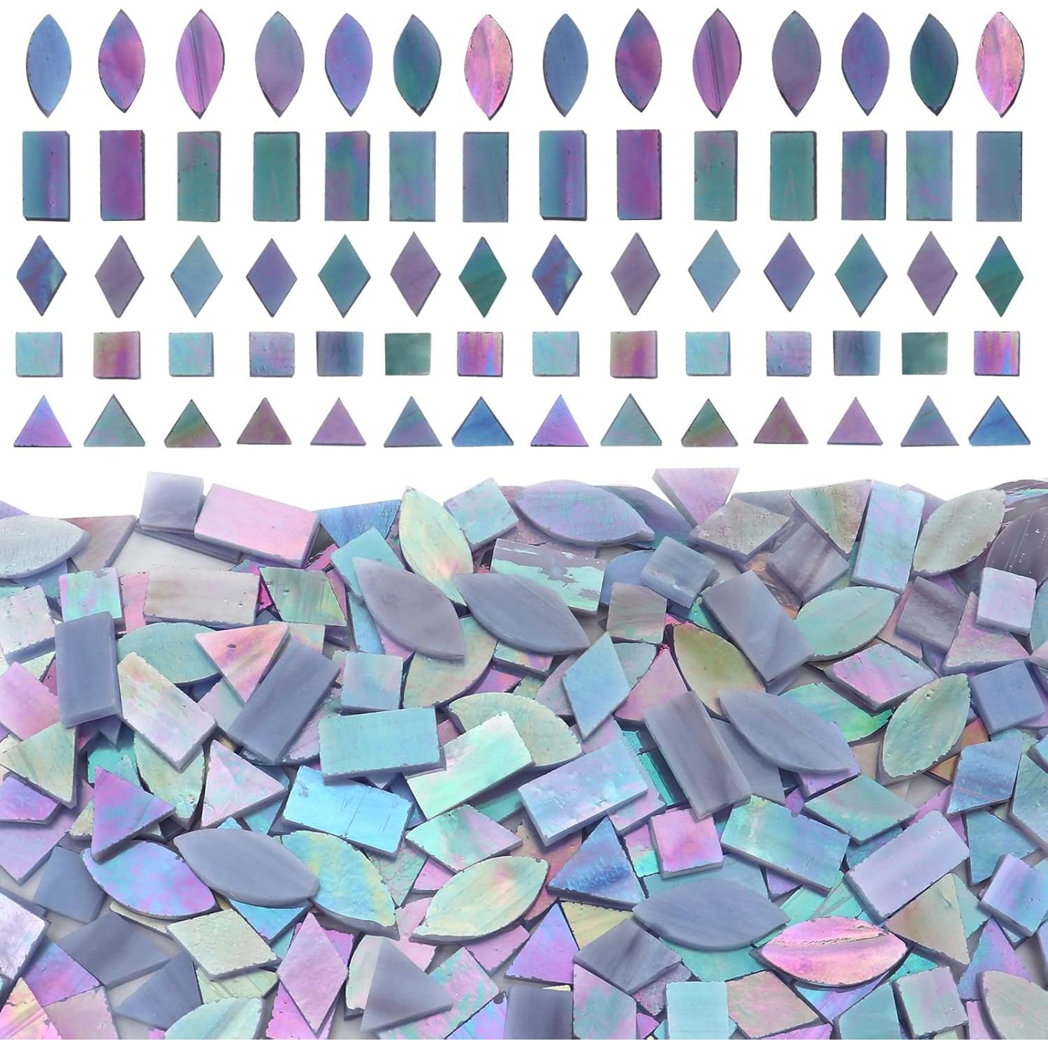 Azulejos de Vidrio Templado LITMIND 240 Piezas Iridiscente