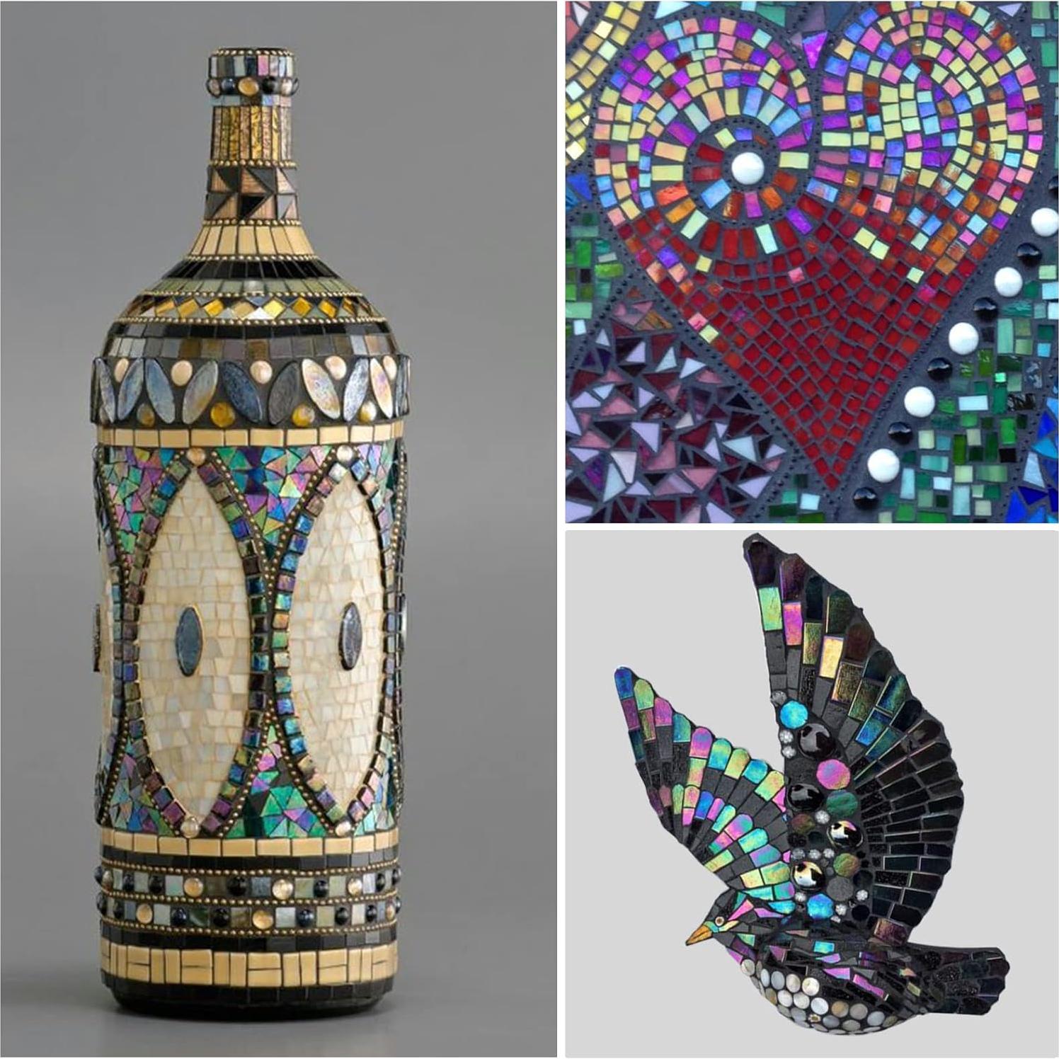 Azulejos de Vidrio Templado LITMIND 240 Piezas Iridiscente