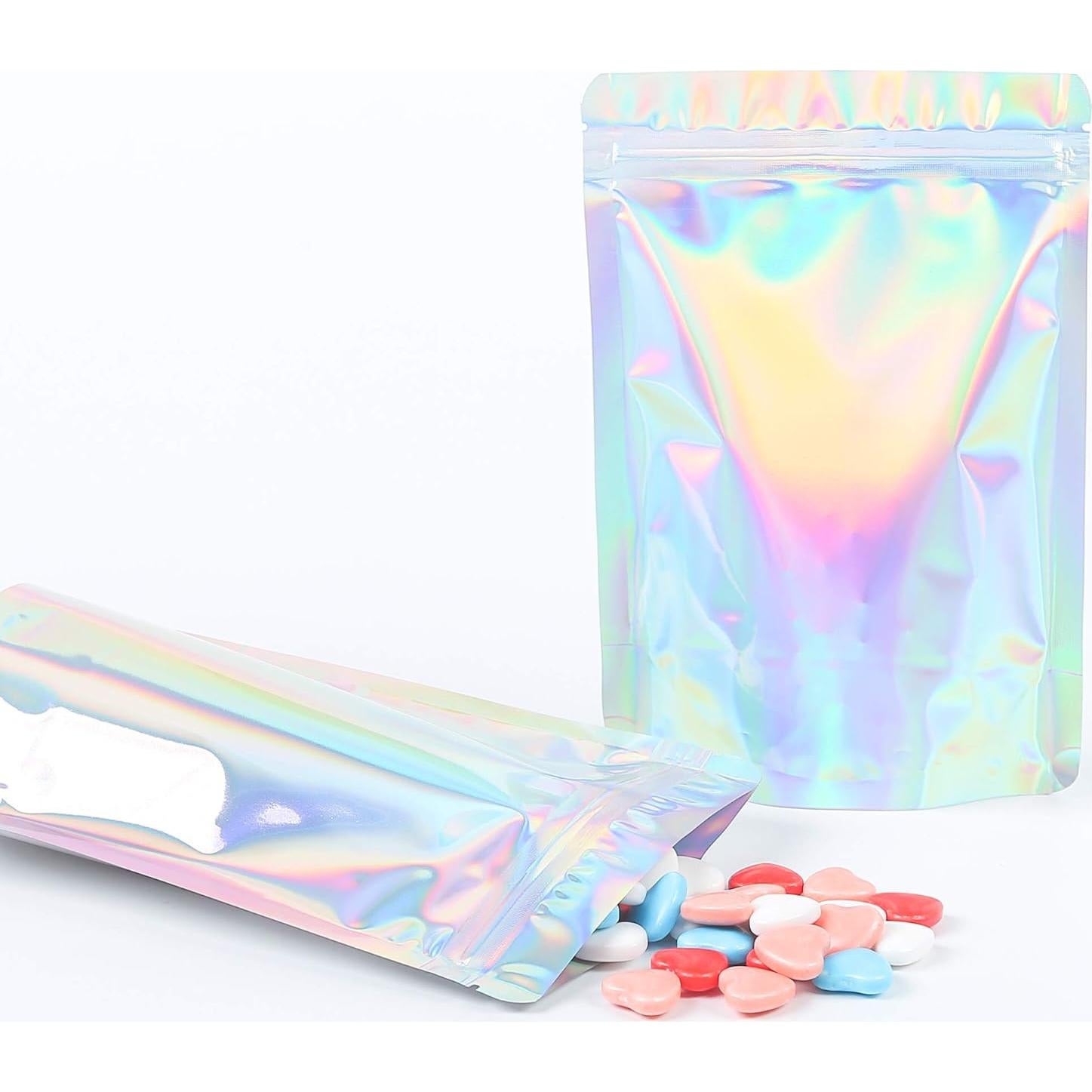 Bolsas de Empaque Reutilizables QQ Studio 8.5x13cm Holográficas