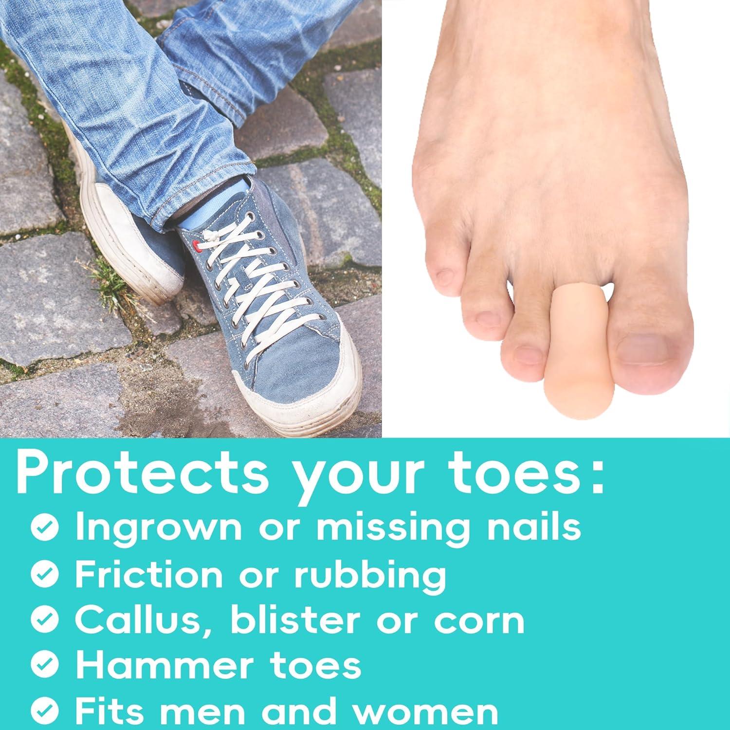 Protectores de Dedos de Gel Byehambuni - Paquete de 8 - Beige