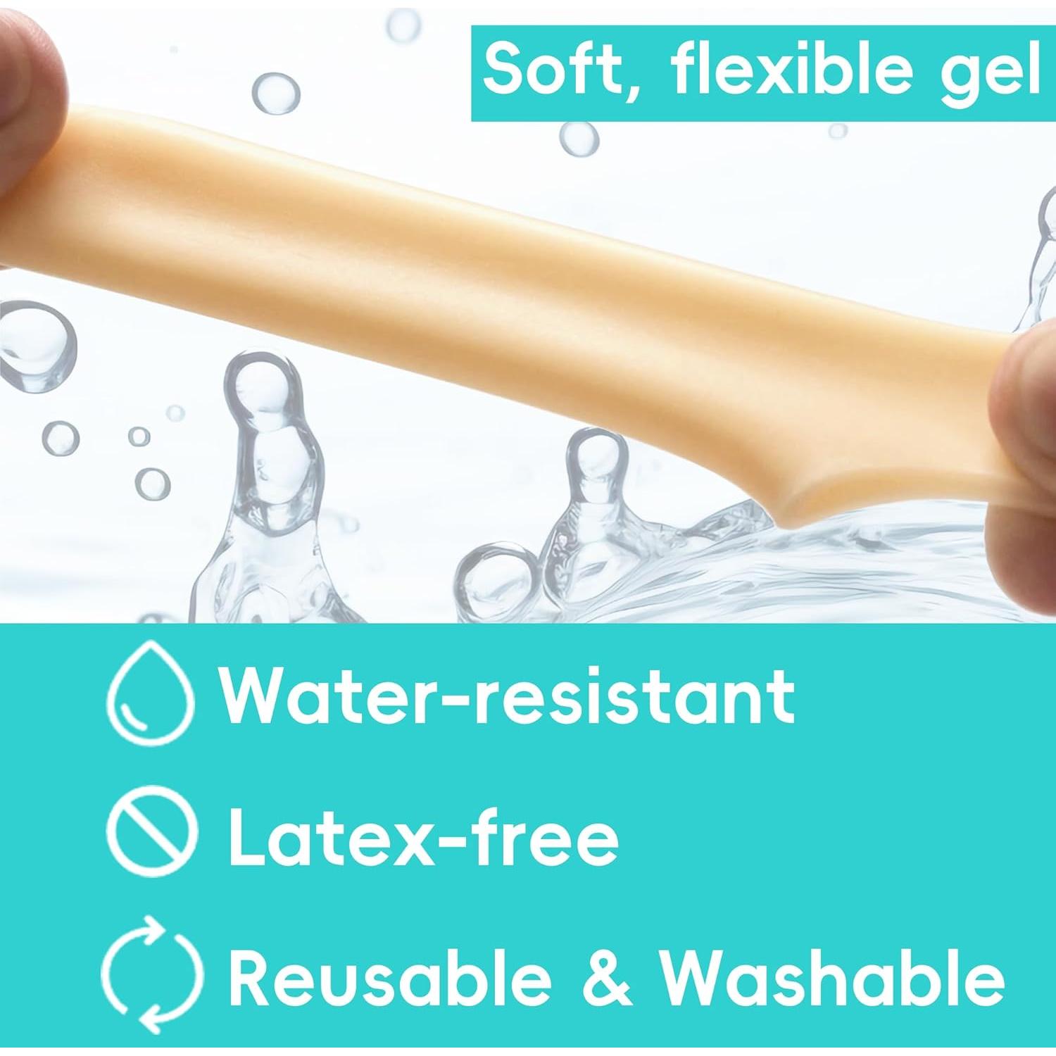 Protectores de Dedos de Gel Byehambuni - Paquete de 8 - Beige