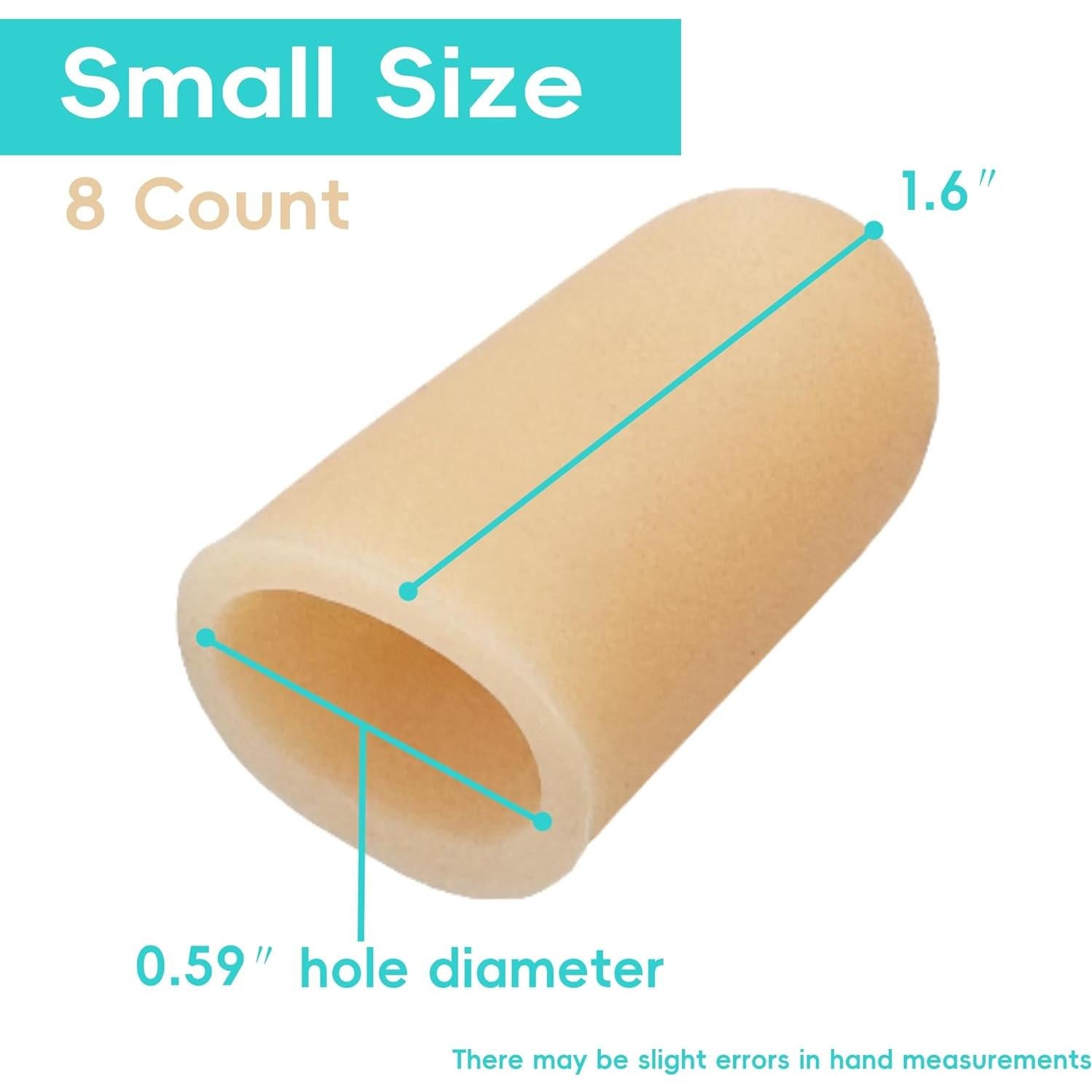 Protectores de Dedos de Gel Byehambuni - Paquete de 8 - Beige