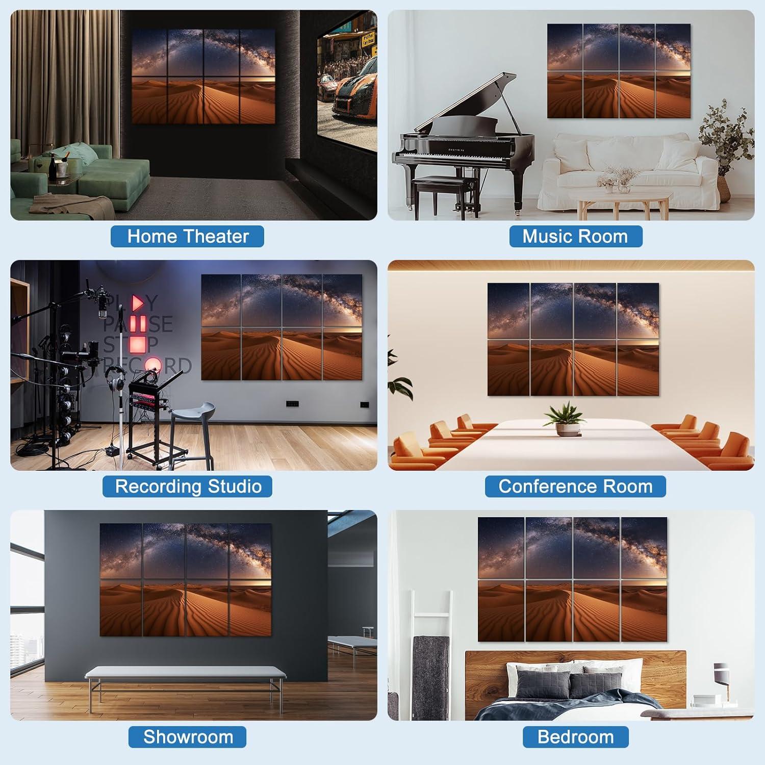 Panel Acústico Artístico BILUOS 121.9x81.3cm Estrellas del Desierto