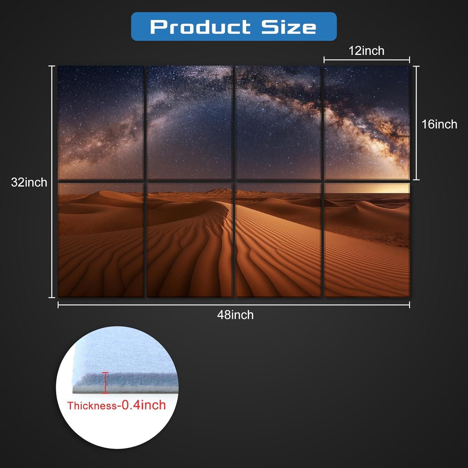 Panel Acústico Artístico BILUOS 121.9x81.3cm Estrellas del Desierto