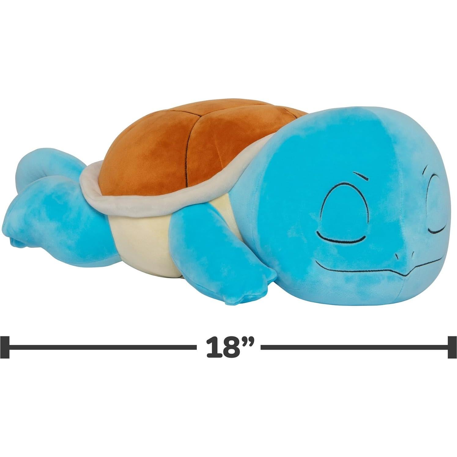Peluche Pokémon Squirtle Durmiendo 45.72 cm Suave