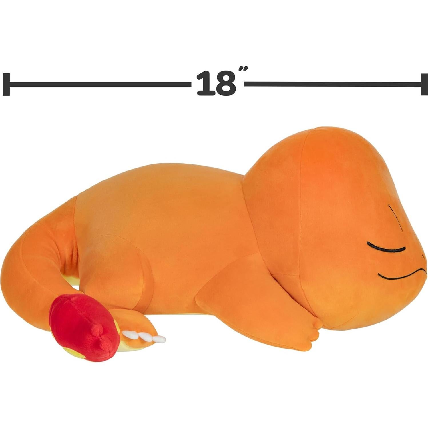 Peluche Charmander Durmiendo - Jazwares 45.72 cm Suave
