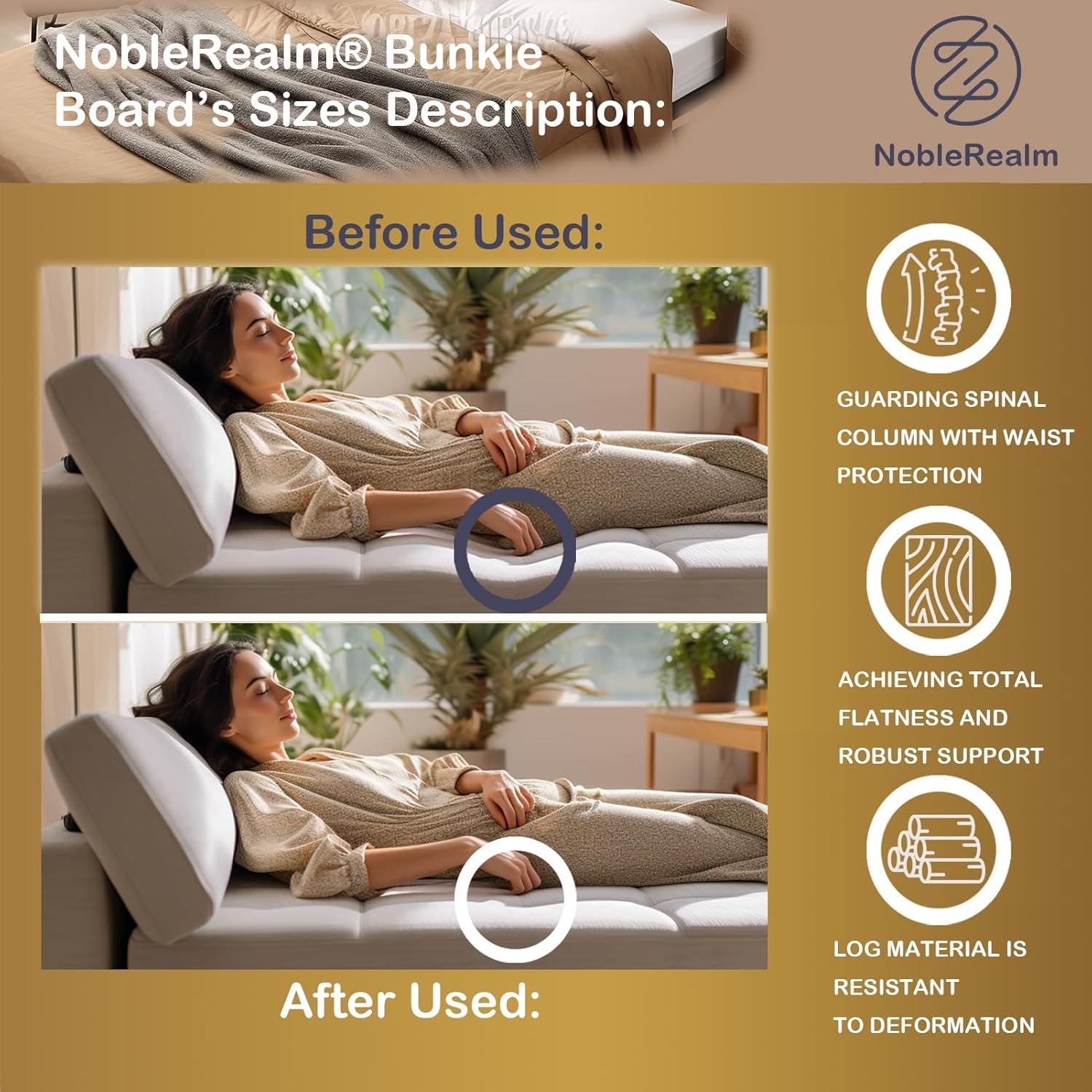 Tablero de Soporte NobleRealm Bunkie Board 83.82x152.4 cm