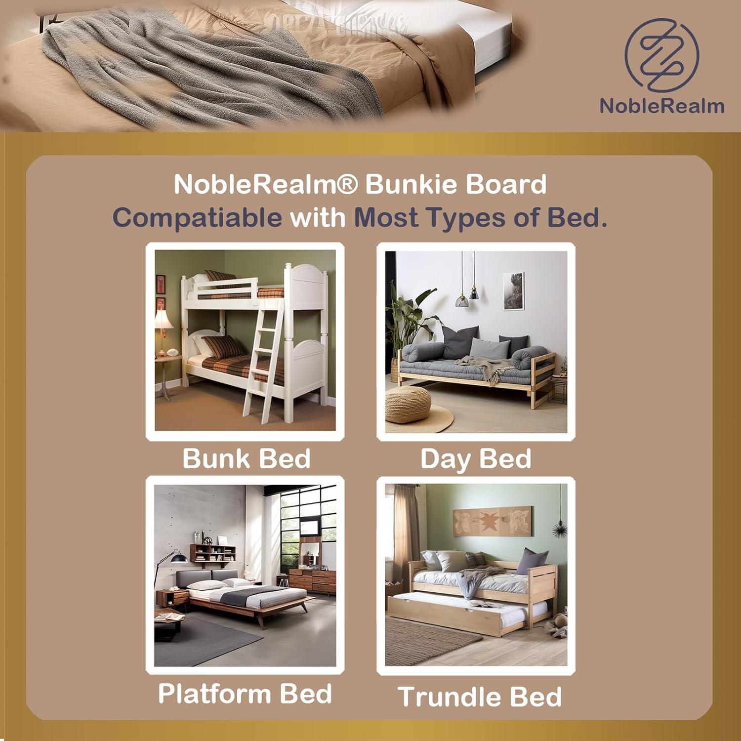 Tablero de Soporte NobleRealm Bunkie Board 83.82x152.4 cm
