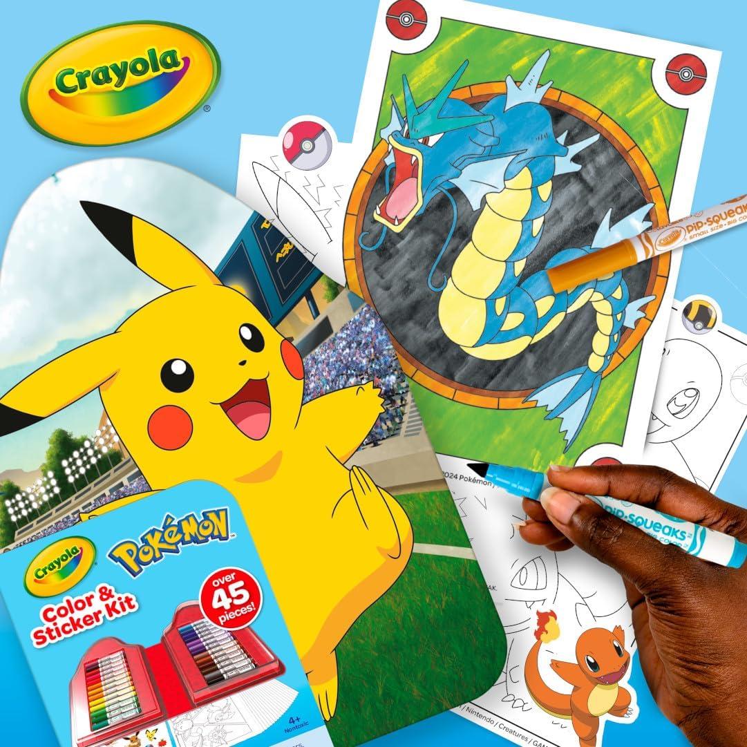 Kit de Arte Crayola Pokémon 45 Piezas para Niños