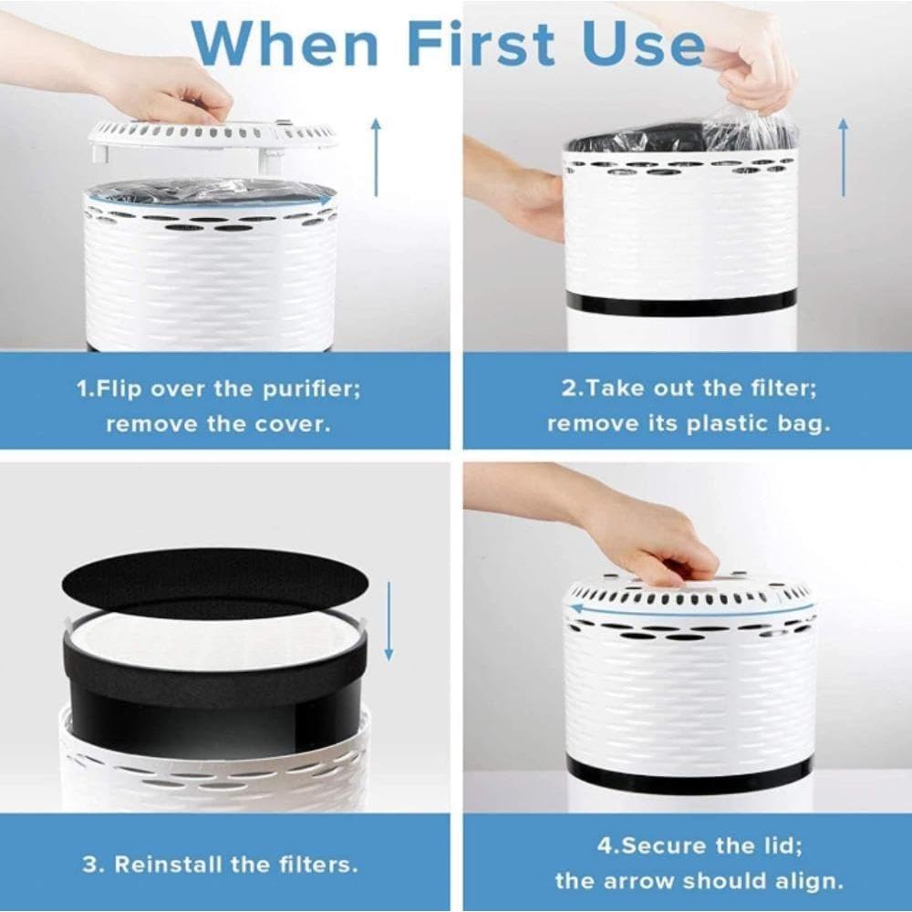 Filtro de Reemplazo LEVOIT LV-H132, Carbón Activado, Paquete de 2