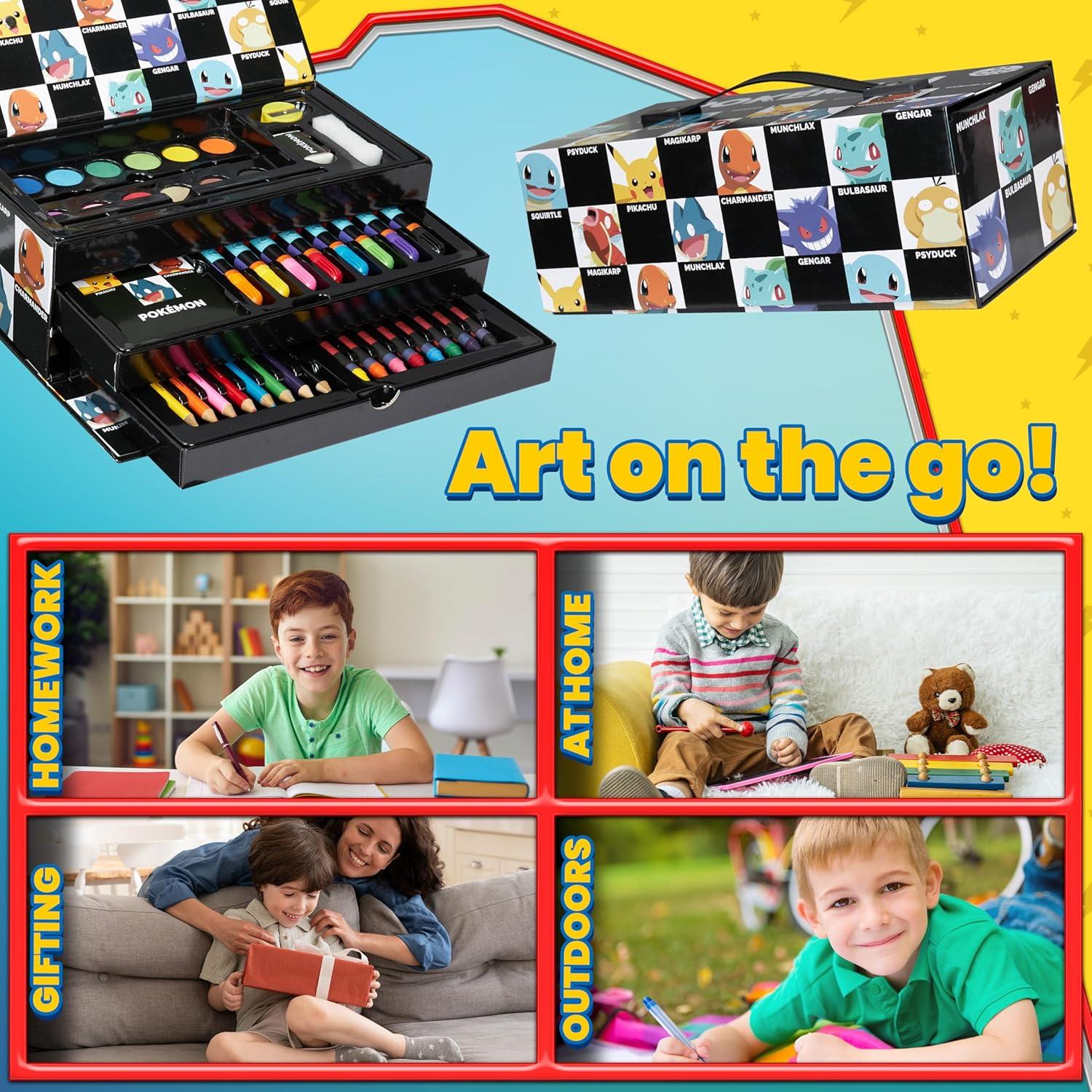 Kit de Dibujo y Pintura Pokemon para Niños - 1 Cuenta