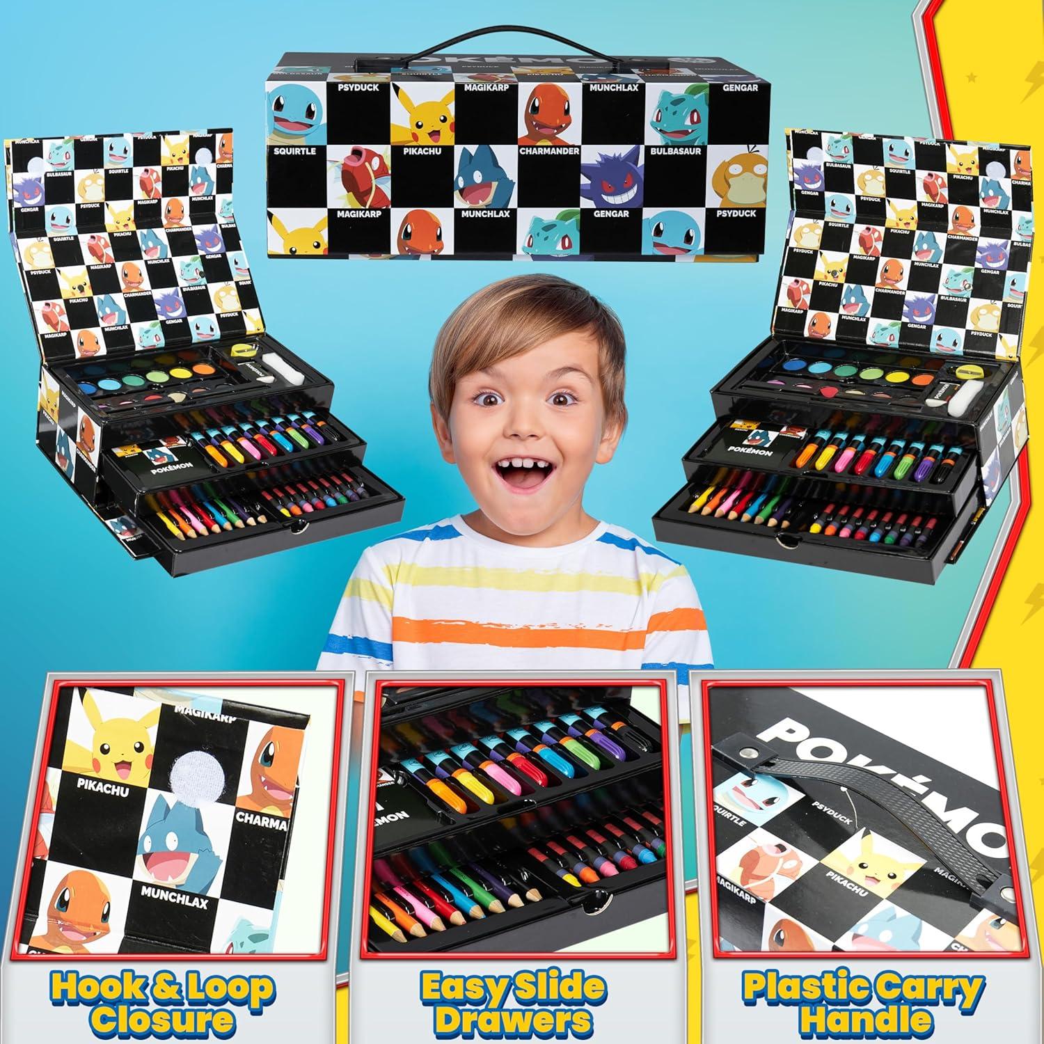 Kit de Dibujo y Pintura Pokemon para Niños - 1 Cuenta