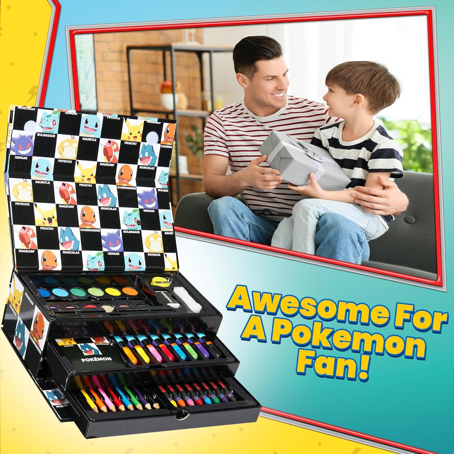 Kit de Dibujo y Pintura Pokemon para Niños - 1 Cuenta