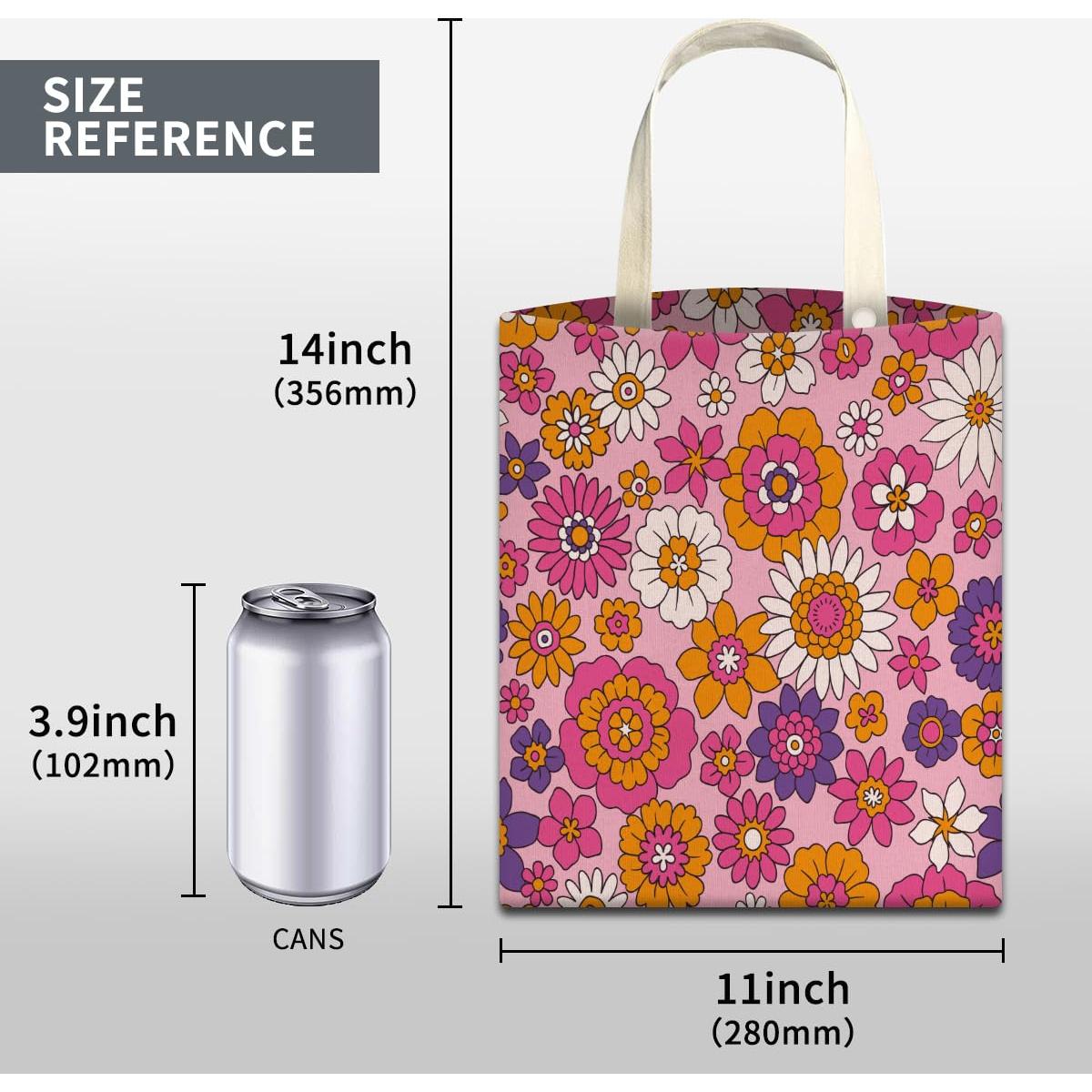 Basurero Colgante para Auto ABUIFDK - Flores Coloridas 30x24cm