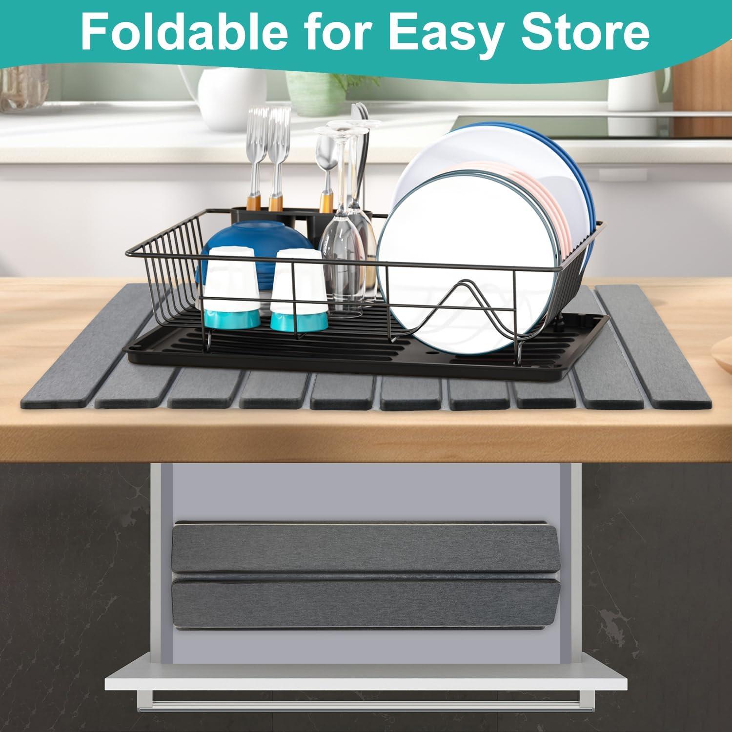 Alfombrilla de Secado de Platos Deceram 60x39 cm Ecológica