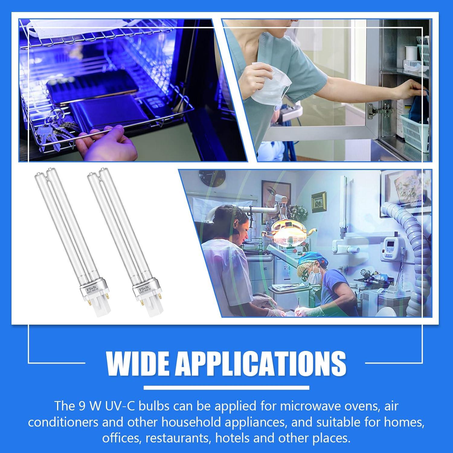 Bombillas UV-C 9W Kittmip G23 2 Piezas para Estanque