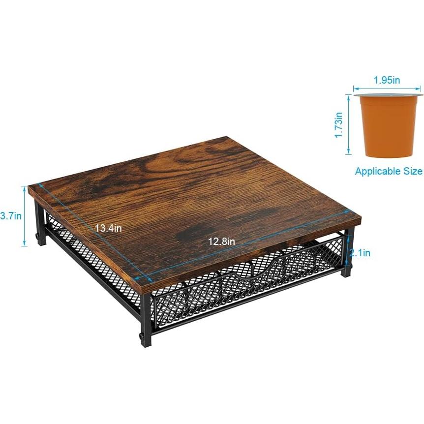 Soporte para Cajón de Cápsulas de Café BTY Negro 36 Cápsulas