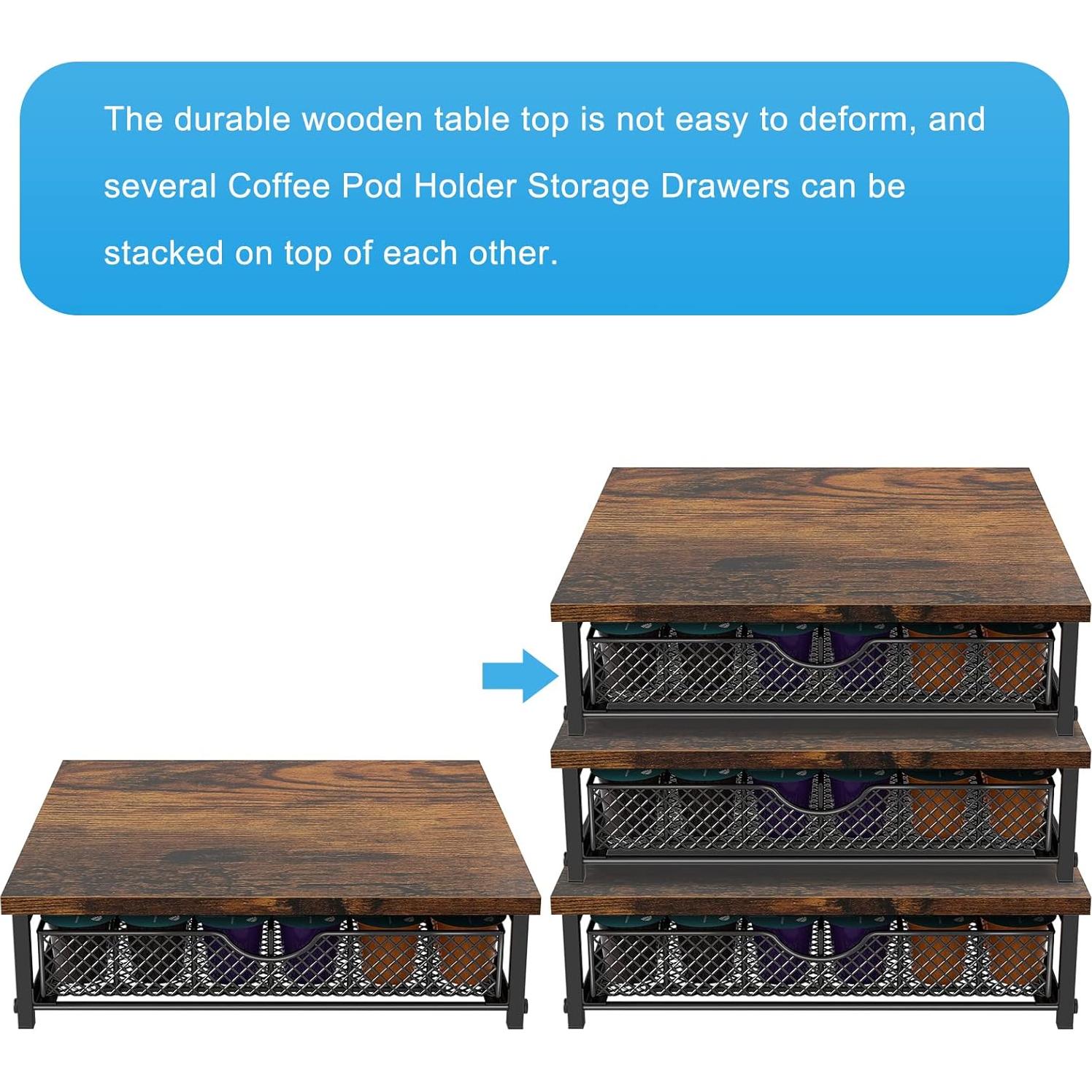 Soporte para Cajón de Cápsulas de Café BTY Negro 36 Cápsulas