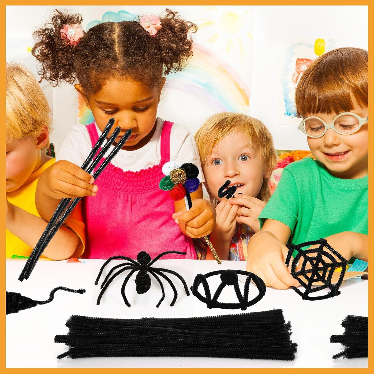 Limpiapipas Chenille Newwiee 1000 Pcs Negro 30 cm