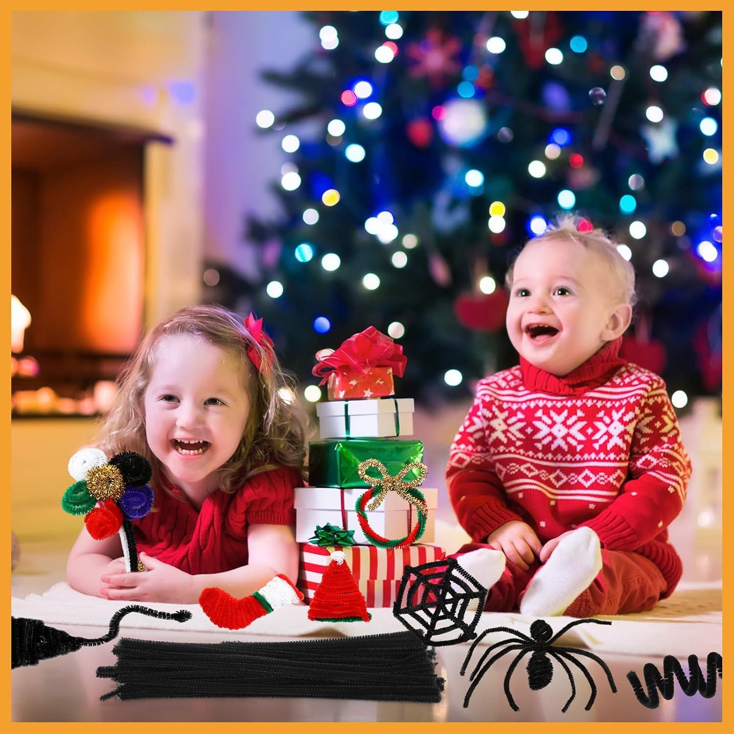 Limpiapipas Chenille Newwiee 1000 Pcs Negro 30 cm