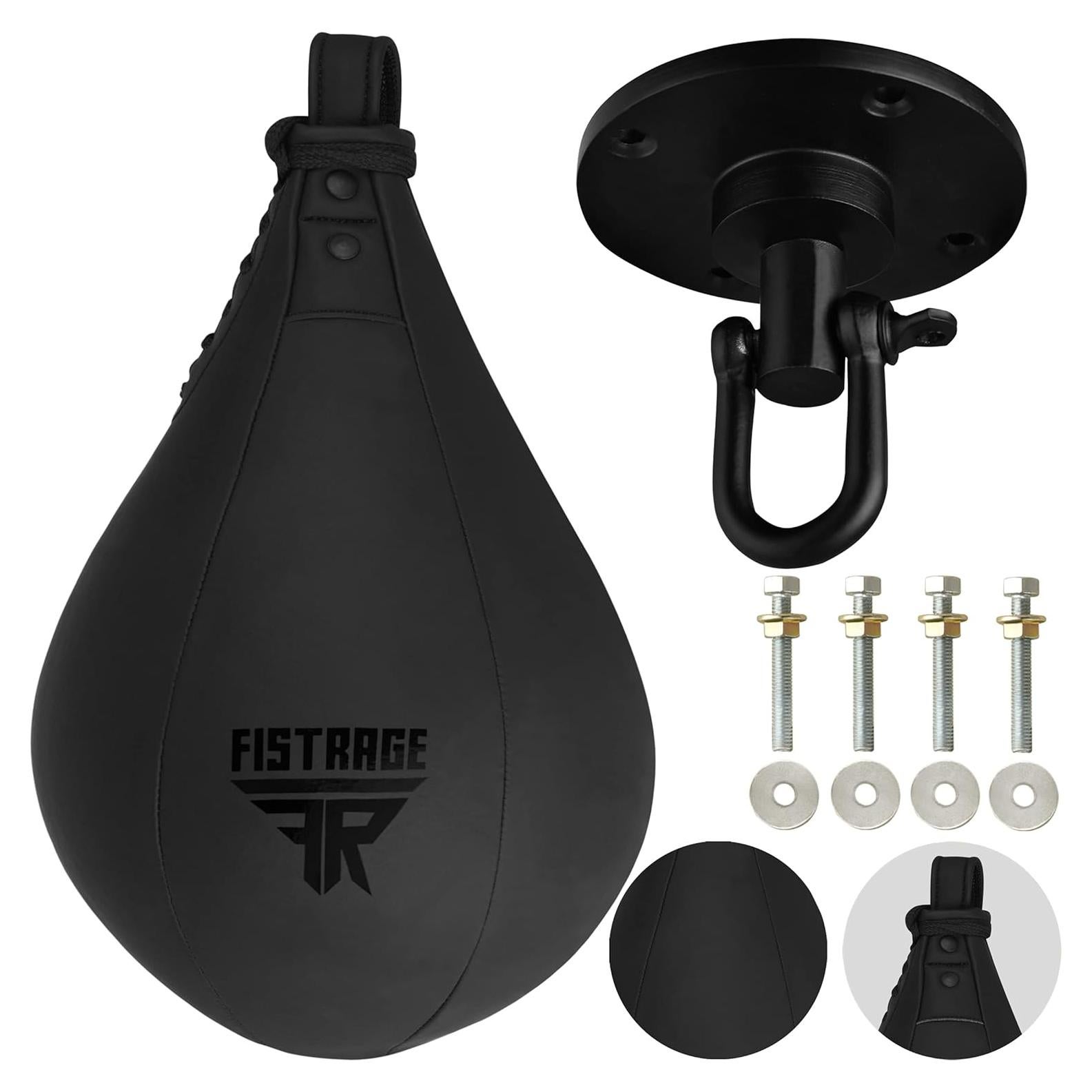 Bolsa de Velocidad FISTRAGE FR de Cuero para MMA y Kickboxing