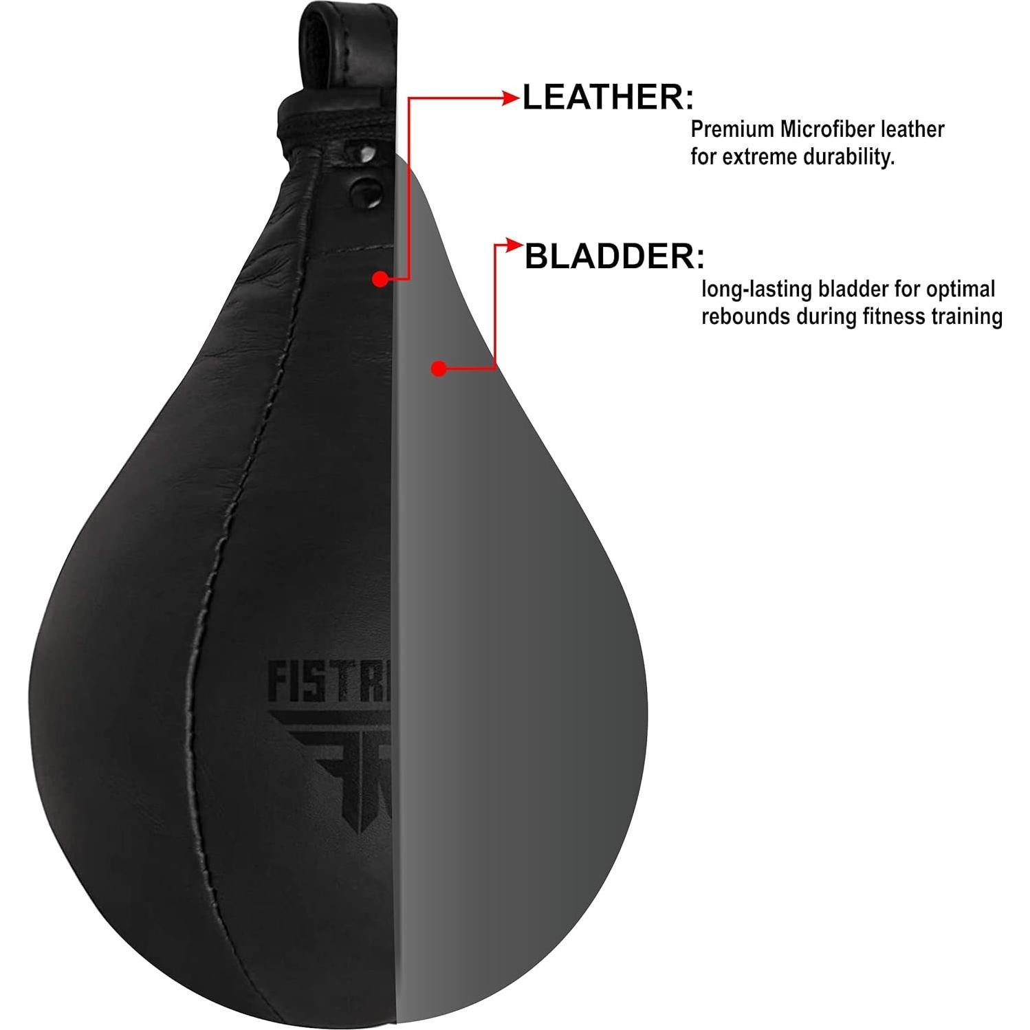 Bolsa de Velocidad FISTRAGE FR de Cuero para MMA y Kickboxing