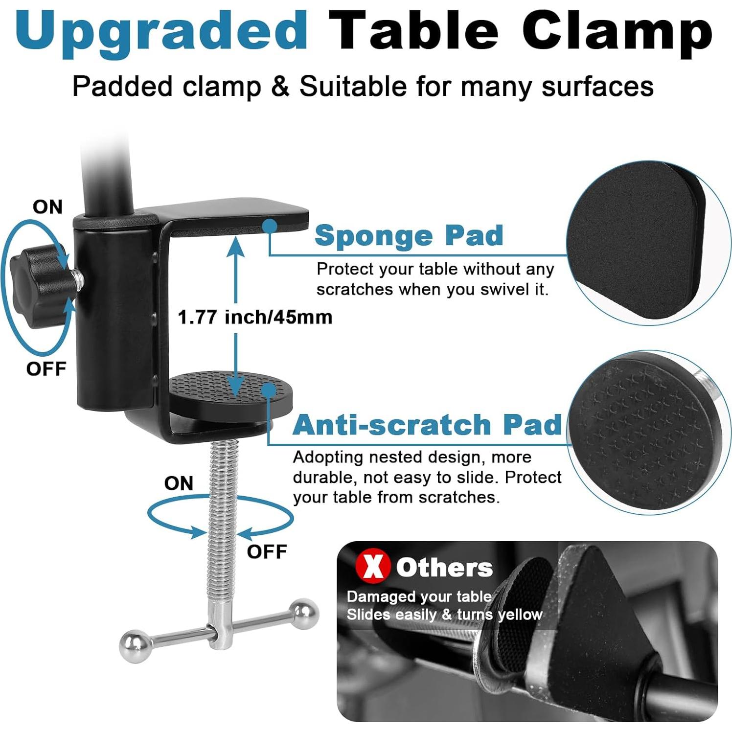 Brazo de Micrófono Ajustable ChromLives para Hyperx Quadcast