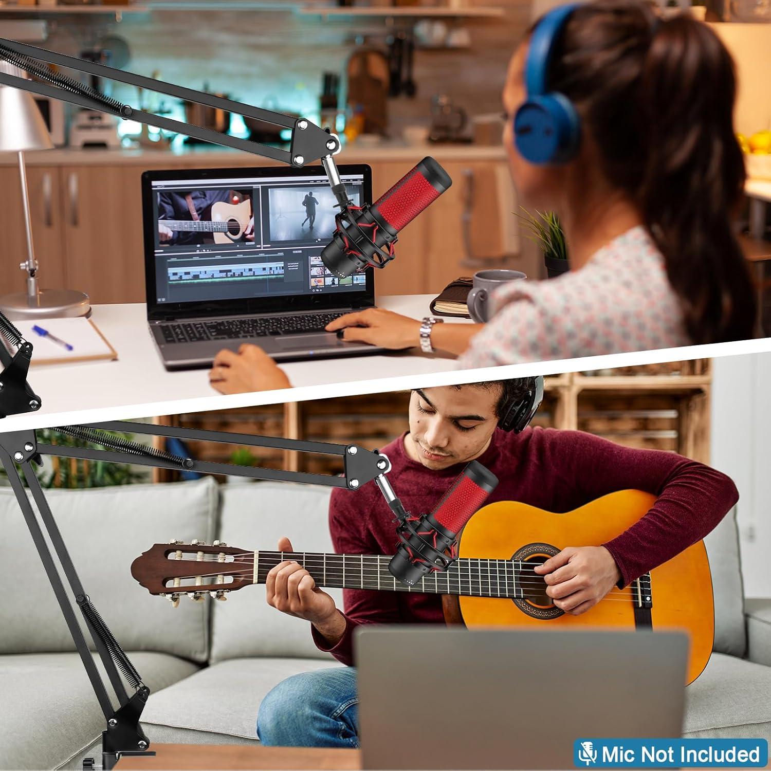 Brazo de Micrófono Ajustable ChromLives para Hyperx Quadcast