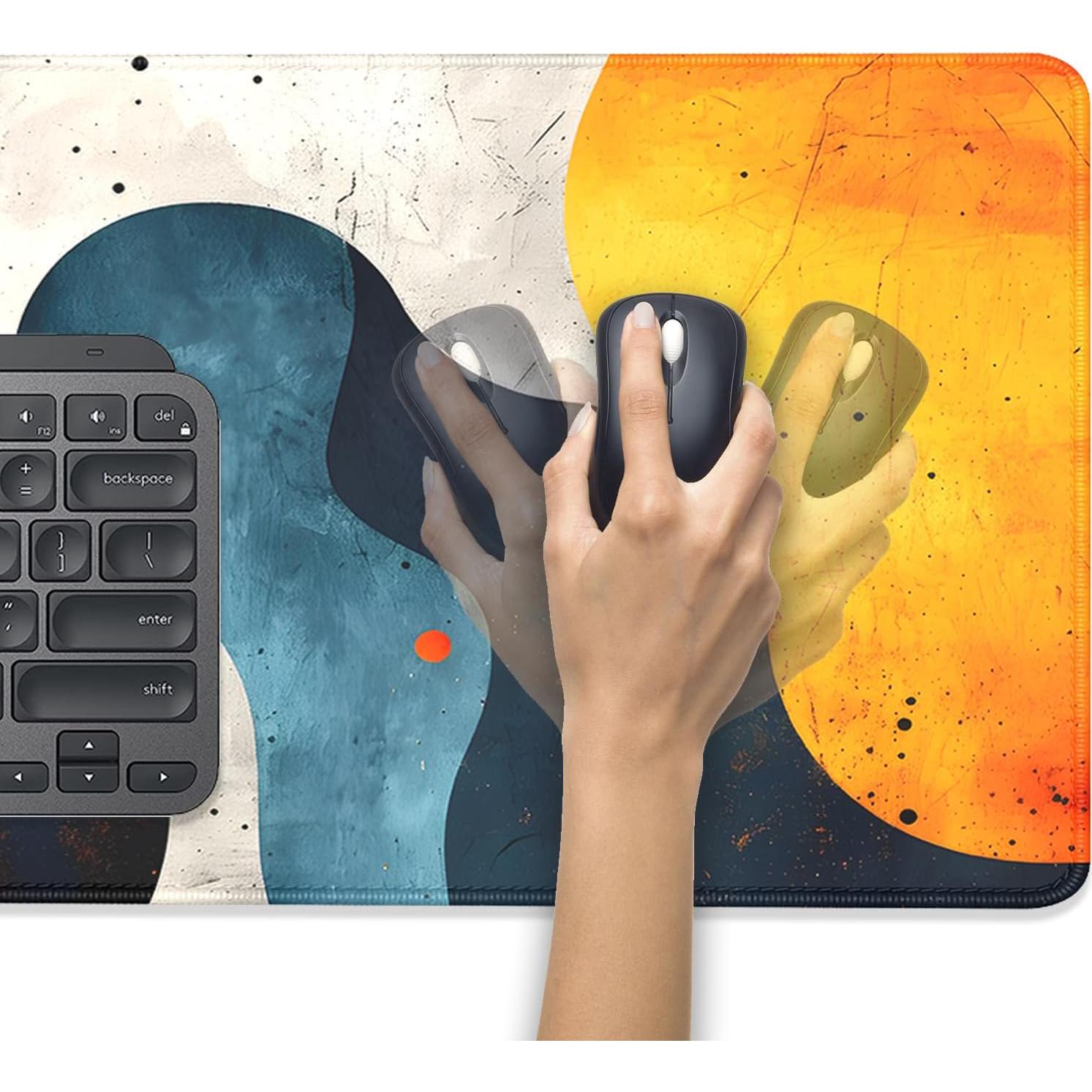 Alfombrilla de Escritorio Grande PBLJMJ Abstracta 70x30cm Antideslizante